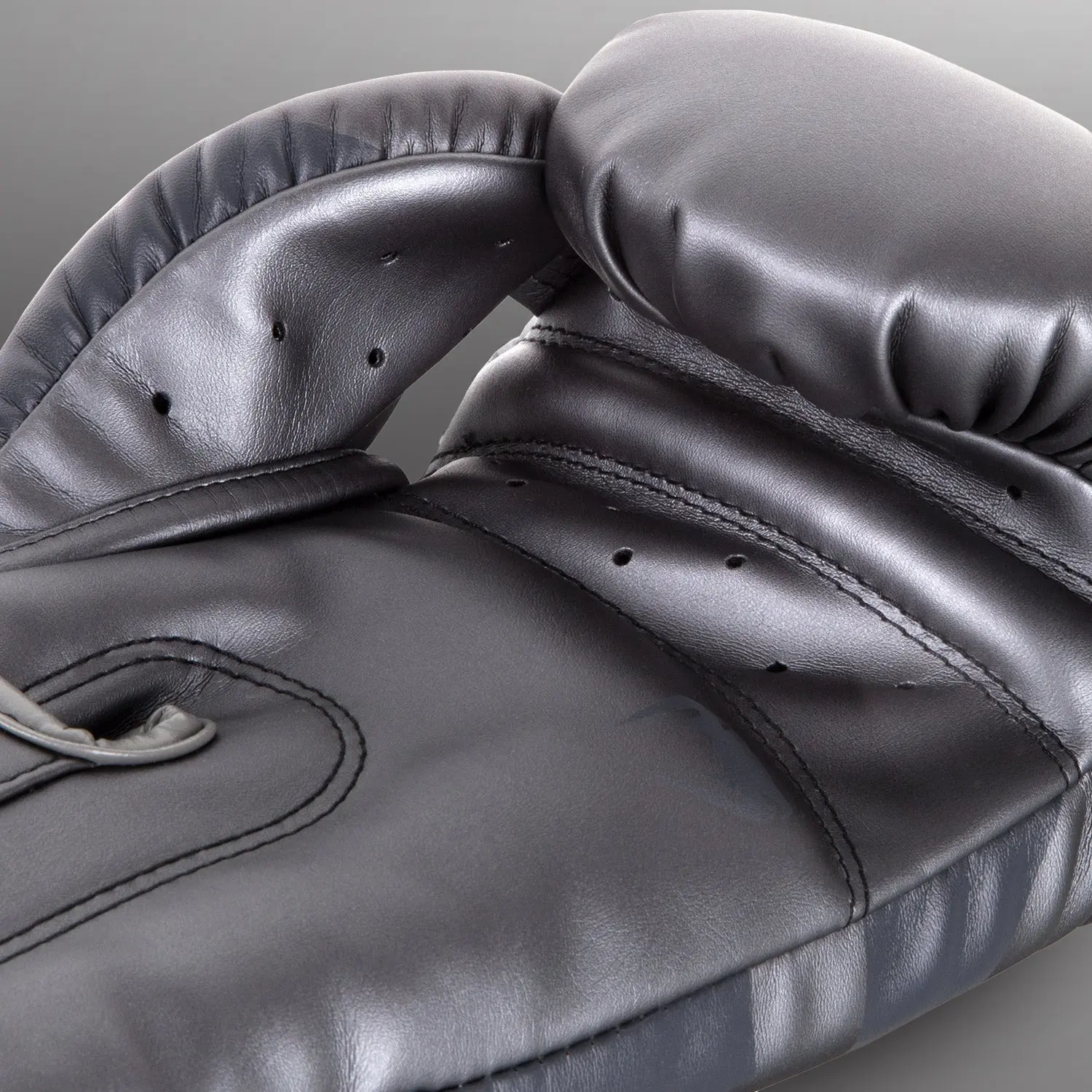 Venum Elite Boxing Gloves - Grey/Grey детайл