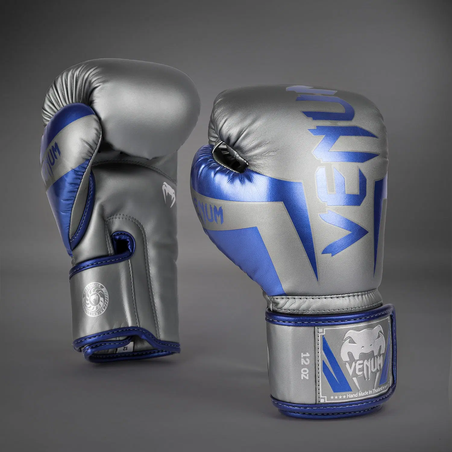 Venum Elite Boxing Gloves - Grey - Special Edition преден изглед
