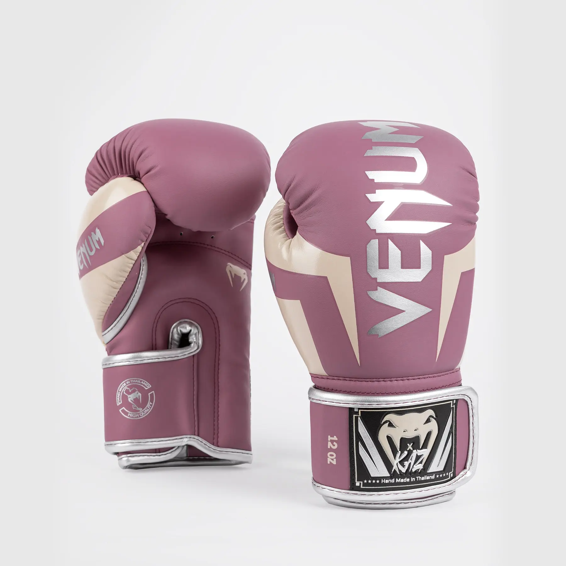 Venum x Kaz Elite Boxing Gloves - Dusky Orchid, преден изглед