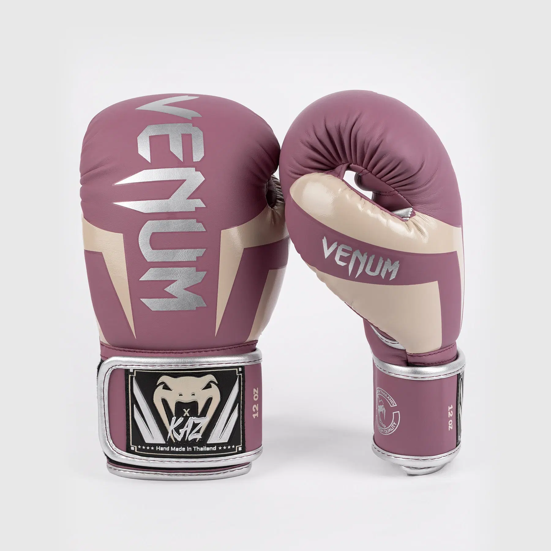 Venum x Kaz Elite Boxing Gloves - Dusky Orchid, преден изглед