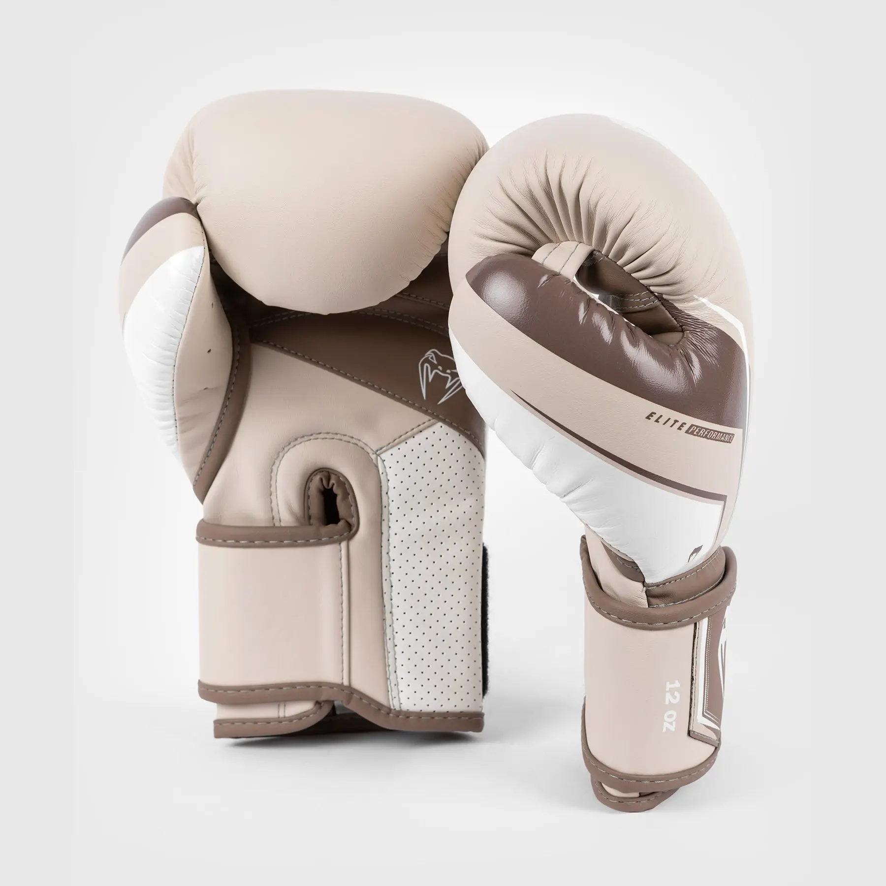 Venum Elite Evo Boxing Gloves - Sand отстрани
