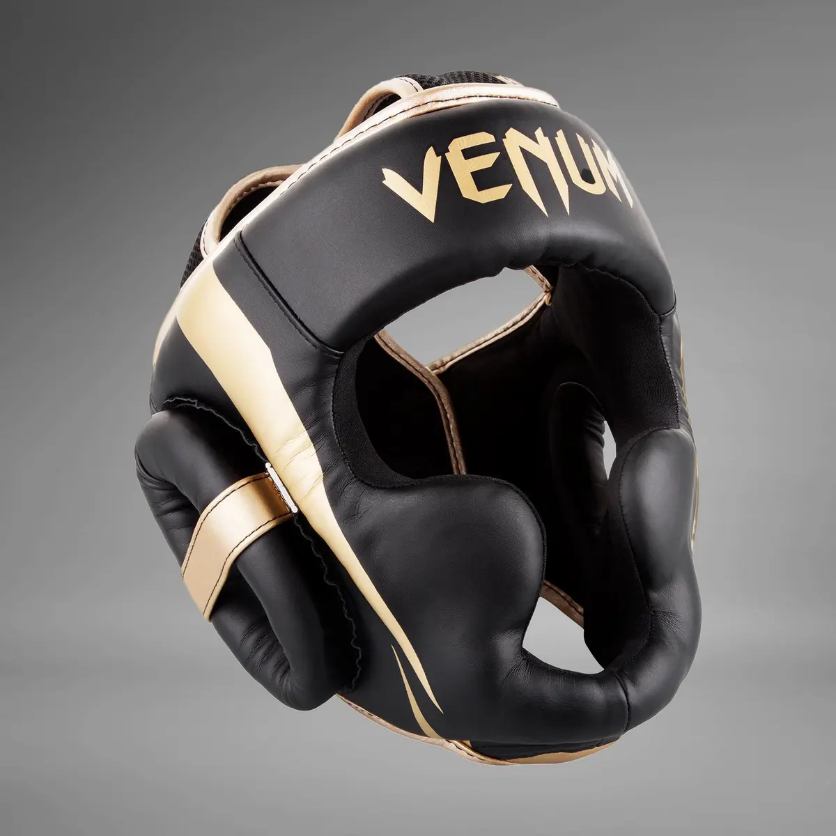 Venum Elite Headgear - Black/White преден изглед