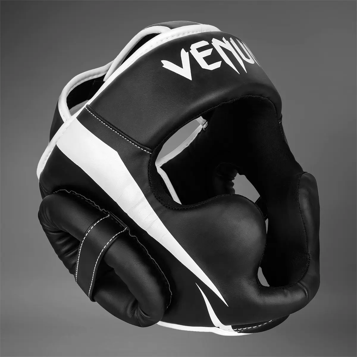 Venum Elite Headgear - Black/White страничен изглед