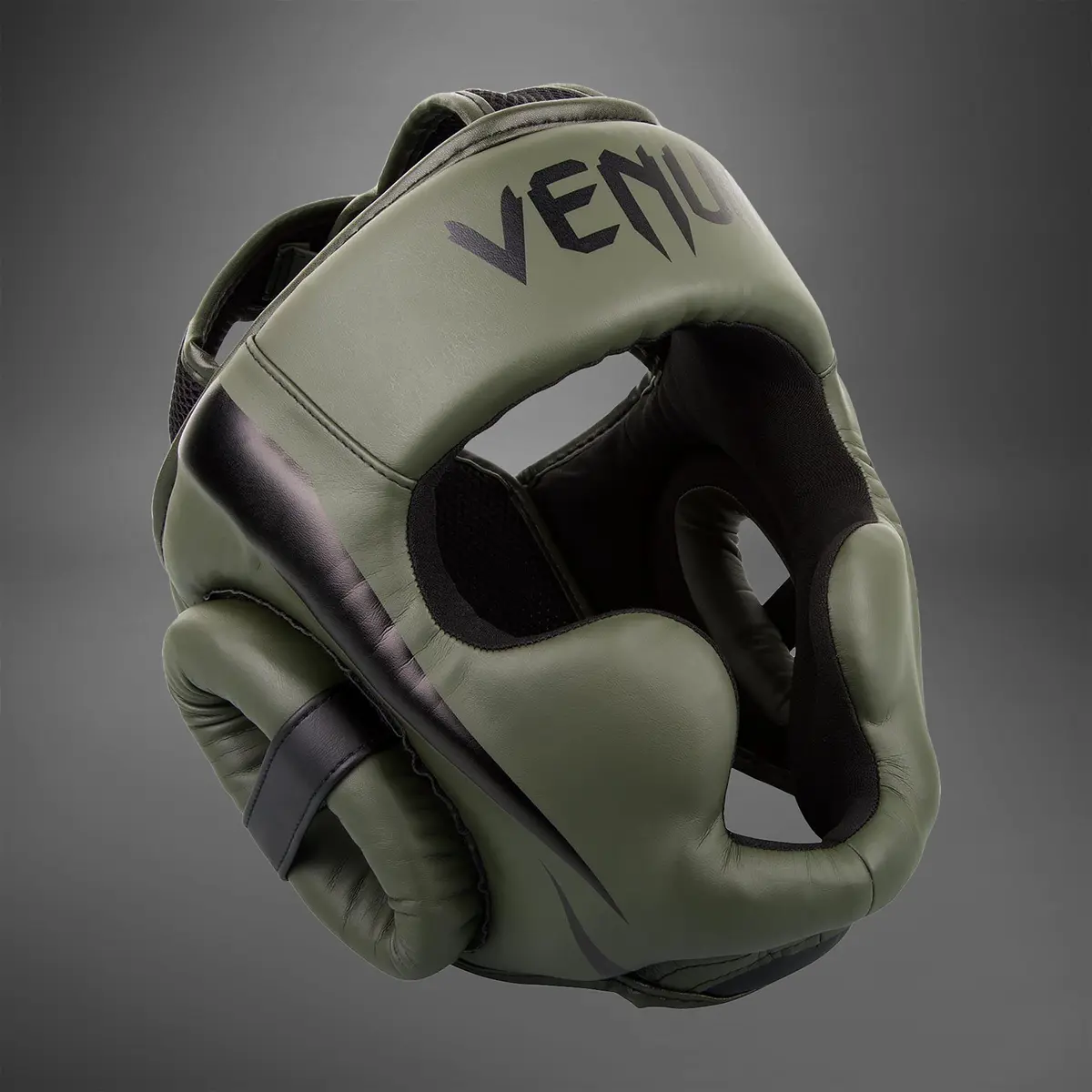 Venum Elite Headgear - Kaki/Black, преден изглед