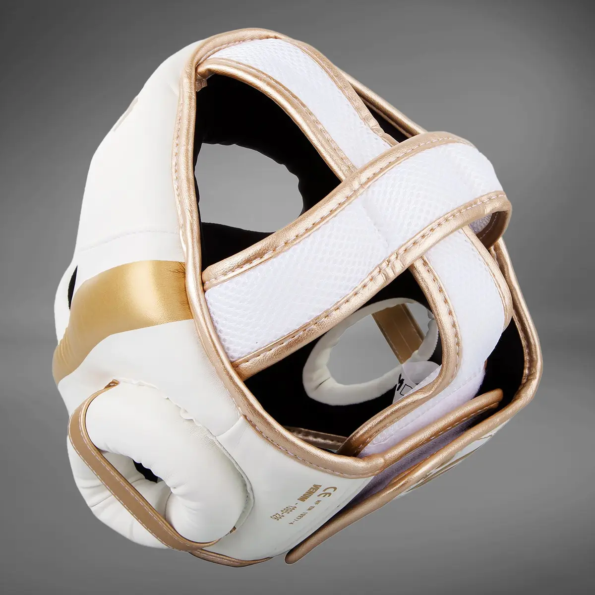 Venum Elite Headgear White/Gold вътрешен изглед