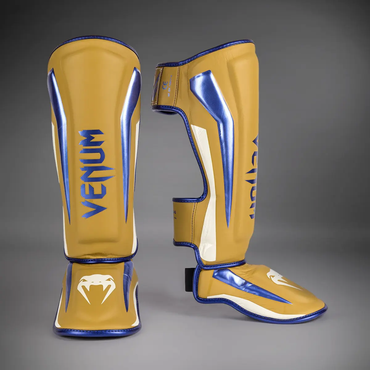 Venum Elite Shin Guards - Camel - Special Edition страничен изглед