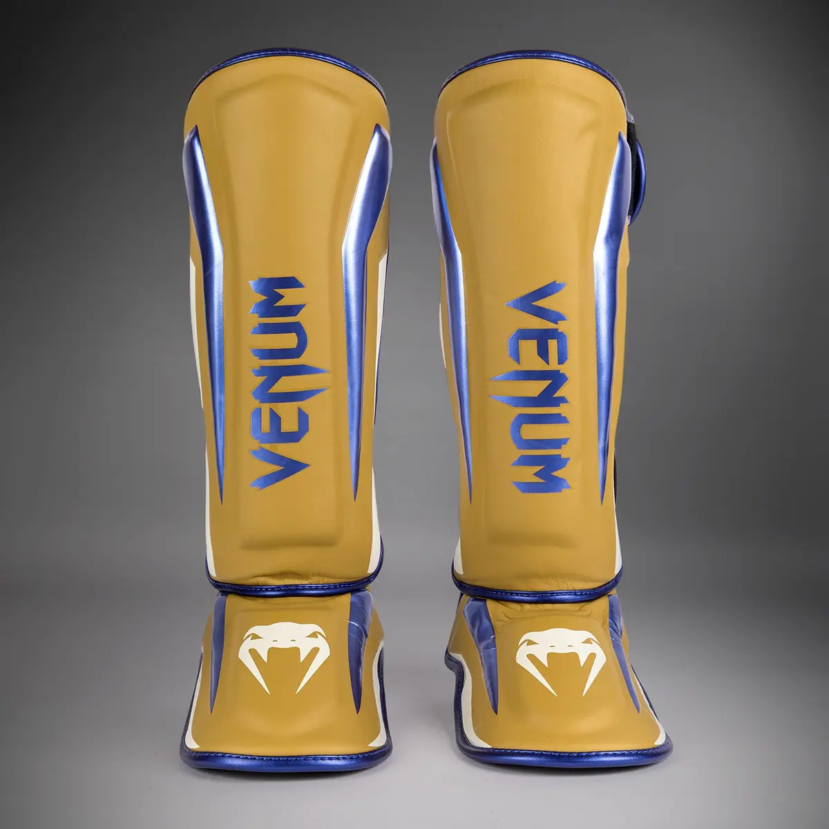 Venum Elite Shin Guards - Camel - Special Edition преден изглед