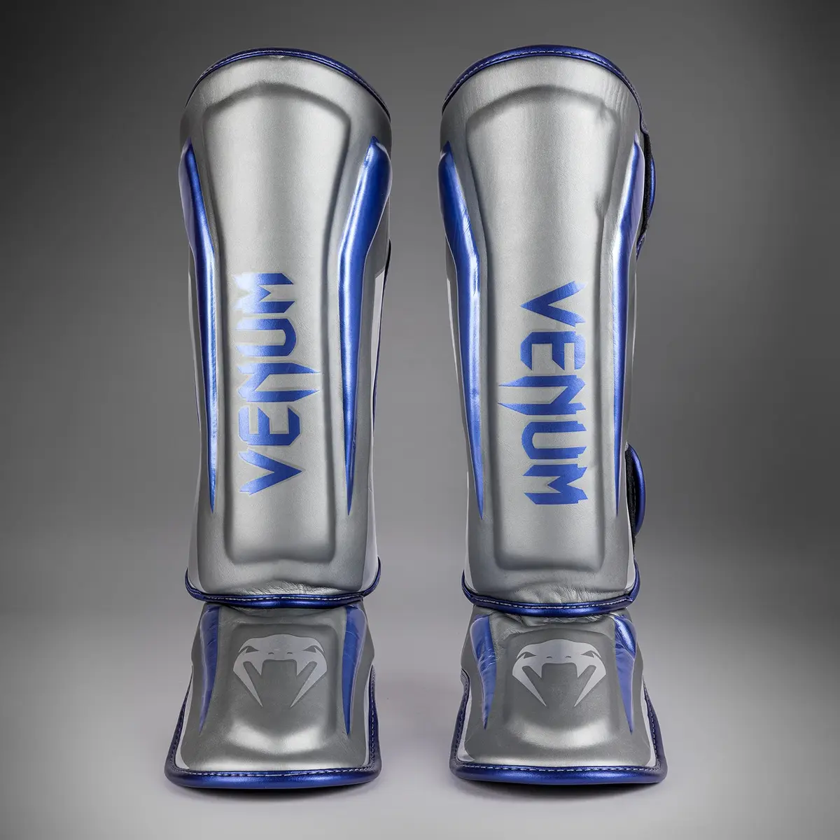 Venum Elite Shin Guards - Grey - Special Edition преден изглед