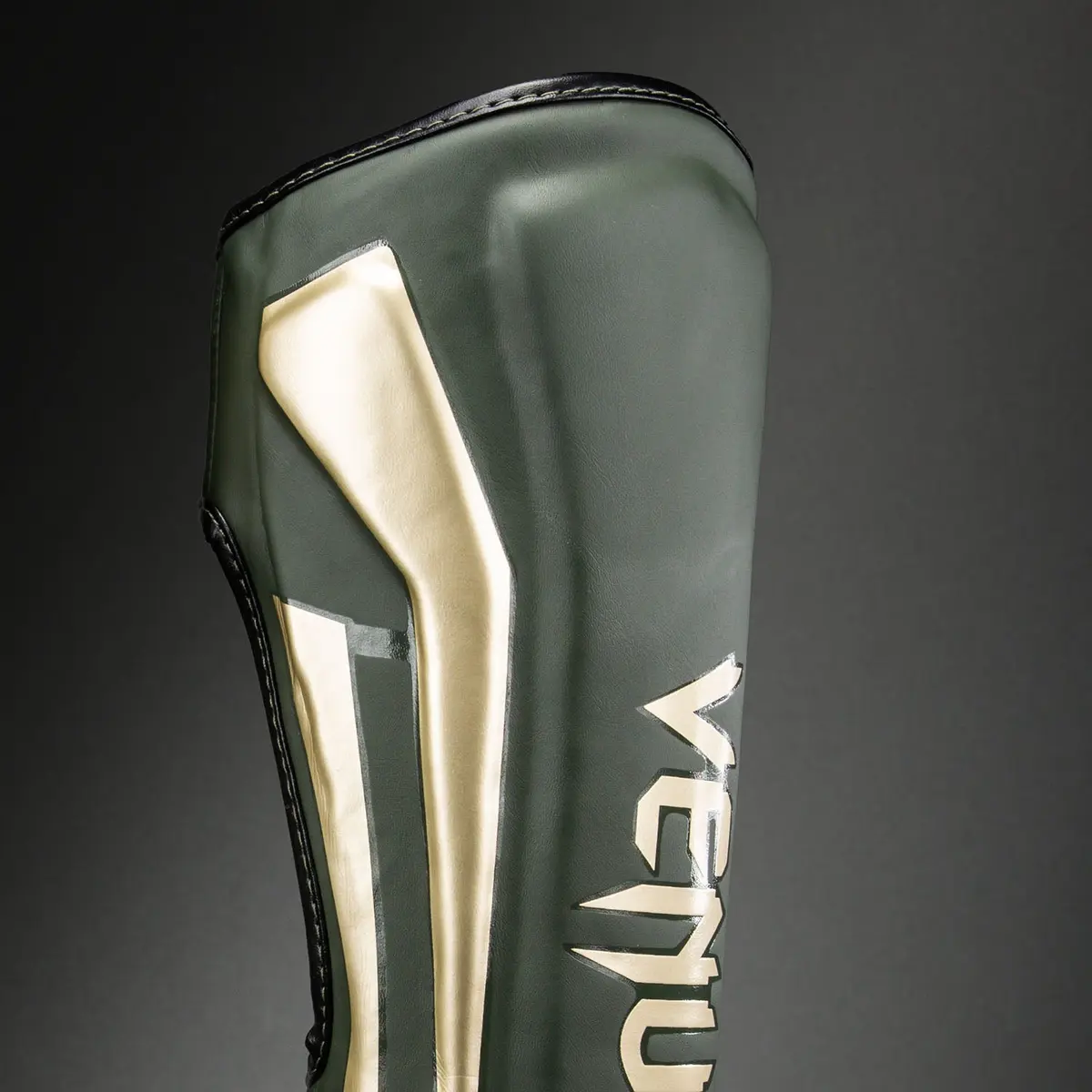 Venum Elite Shin Guards - Khaki детайл
