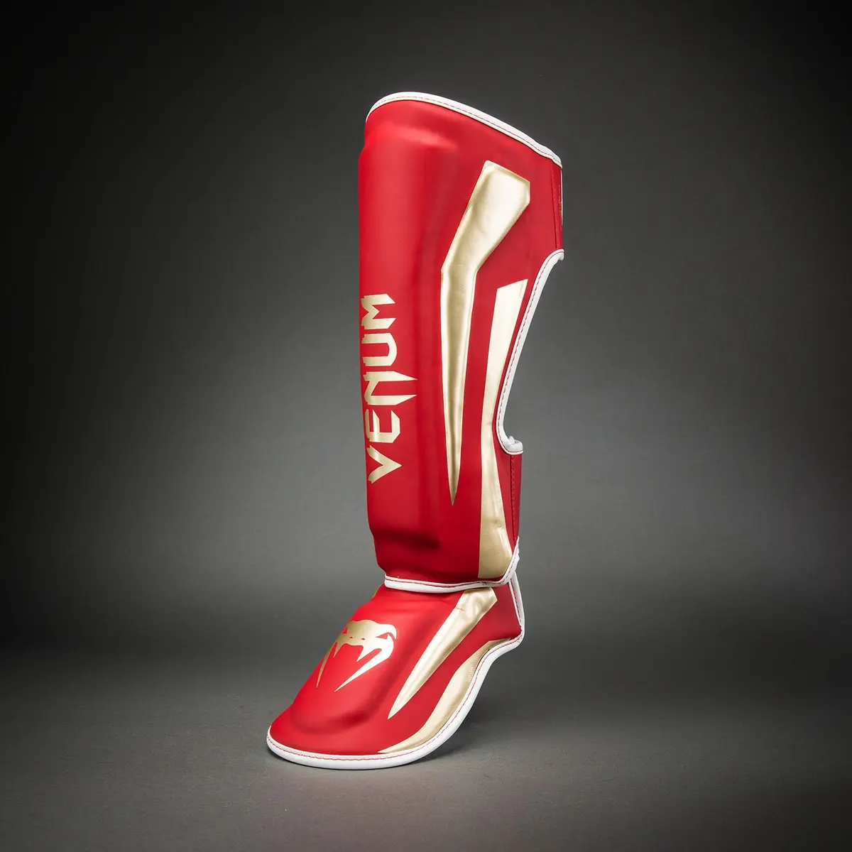 Venum Elite Shin Guards - Red страничен изглед