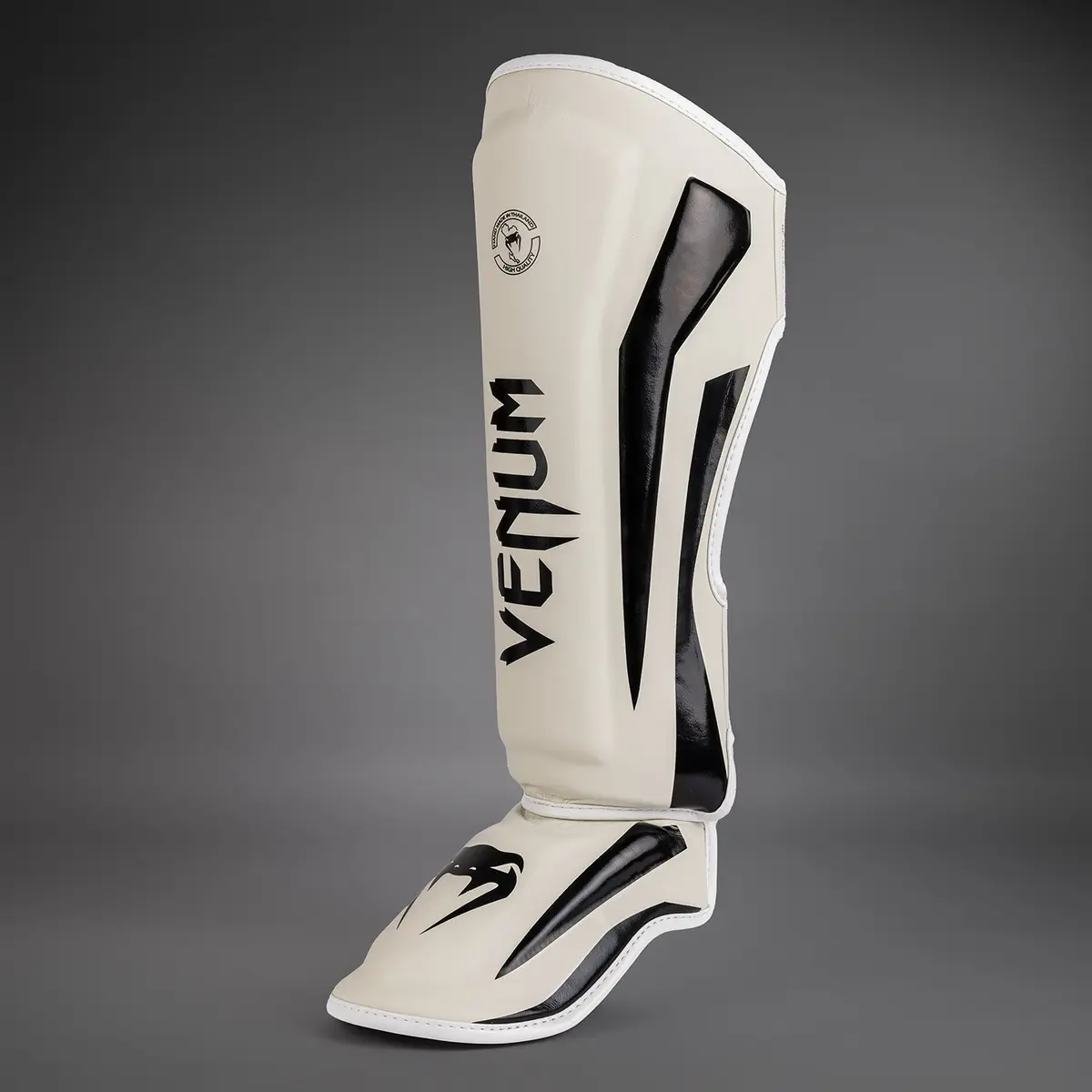 Venum Elite Standup Shinguards - White/Black, страничен изглед