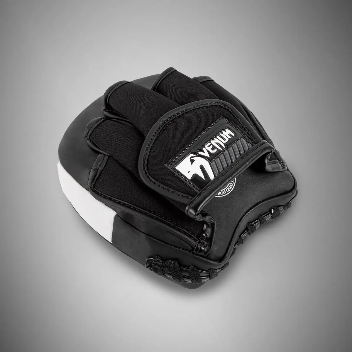 Venum Elite Thick Coaching Mitts Leather Mini (Pair) - Black/White част отвътре