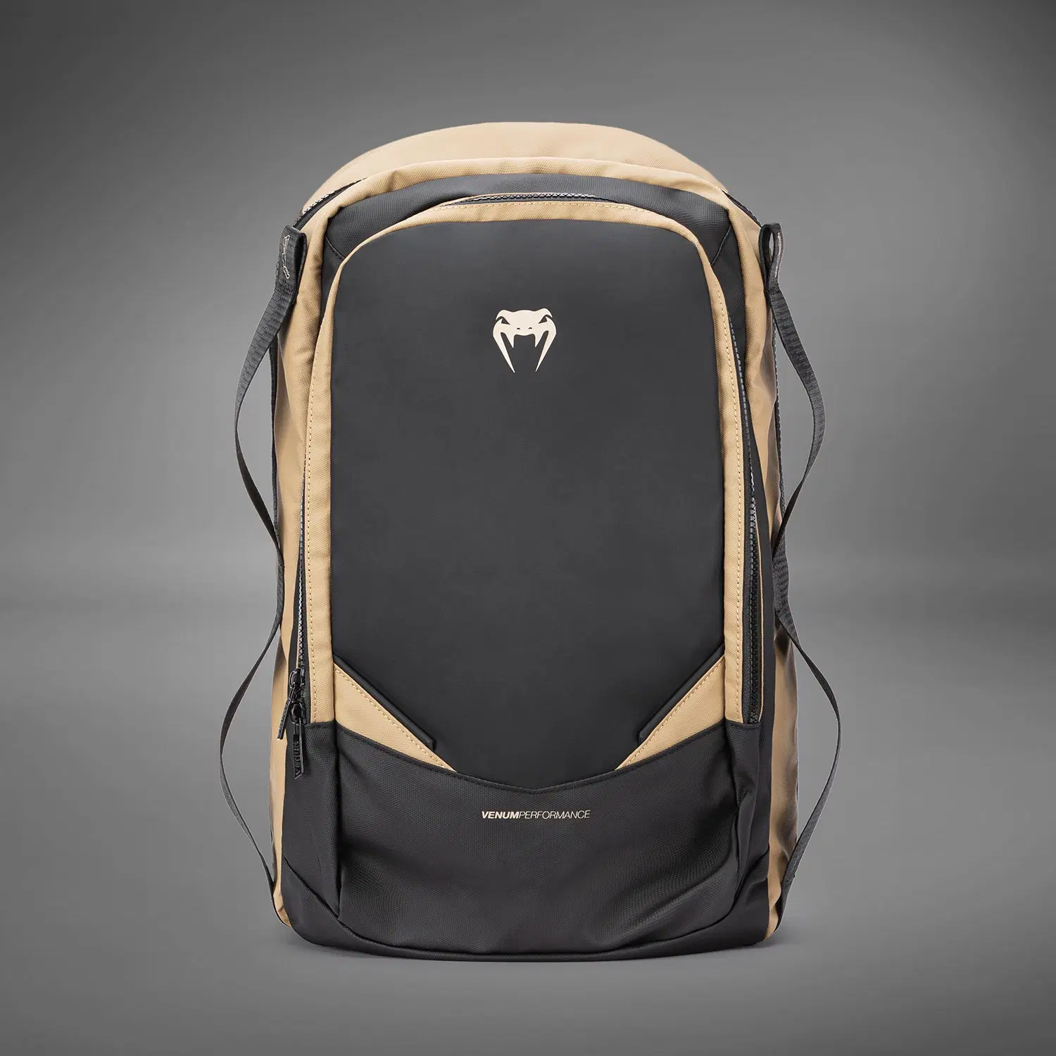 Venum Evo 2 Backpack (20-25L) - Black/Sand, преден изглед