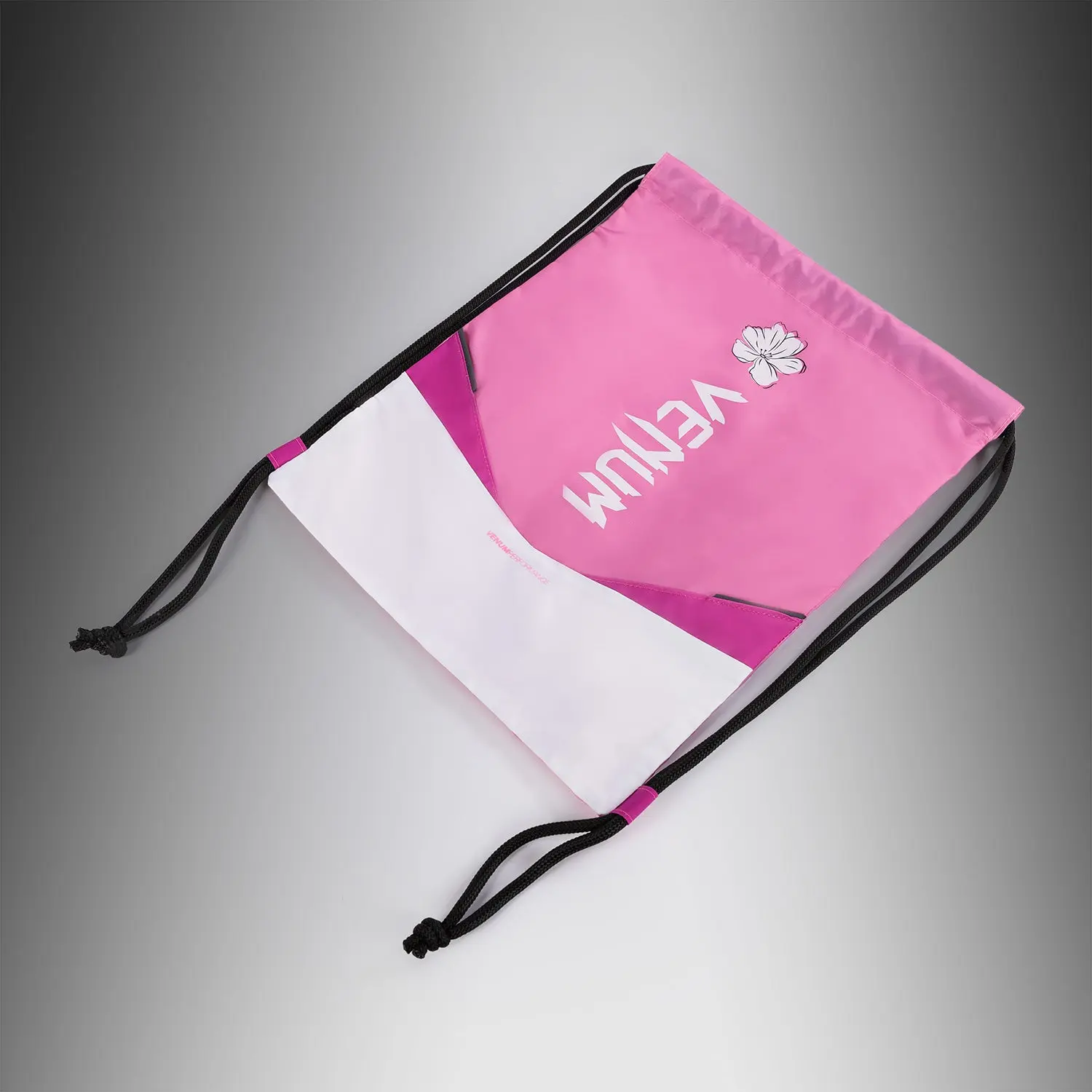 Venum Evo 2 Flower Drawstring Bag (10-15L) - Candy Pink/ White, под ъгъл