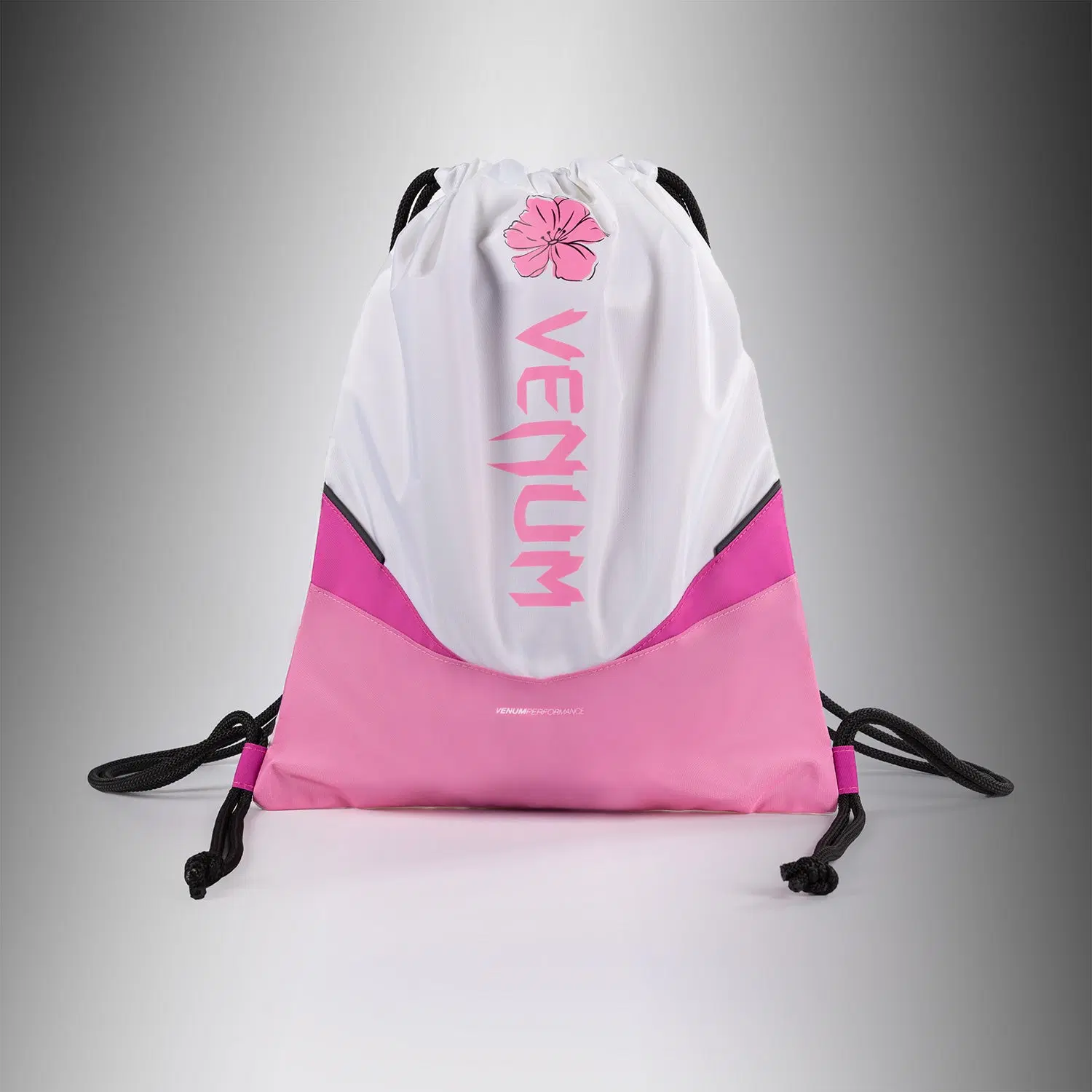 Venum Evo 2 Flower Drawstring Bag (10-15L)  - White/ Candy Pink