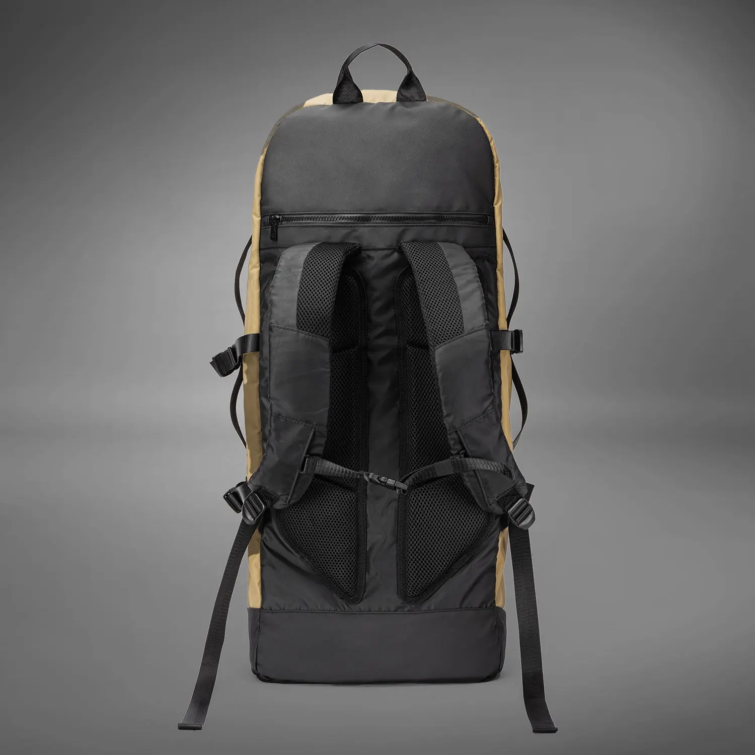 Venum Evo 2 Xtrem Backpack (50-63L) - Black/Sand, заден изглед