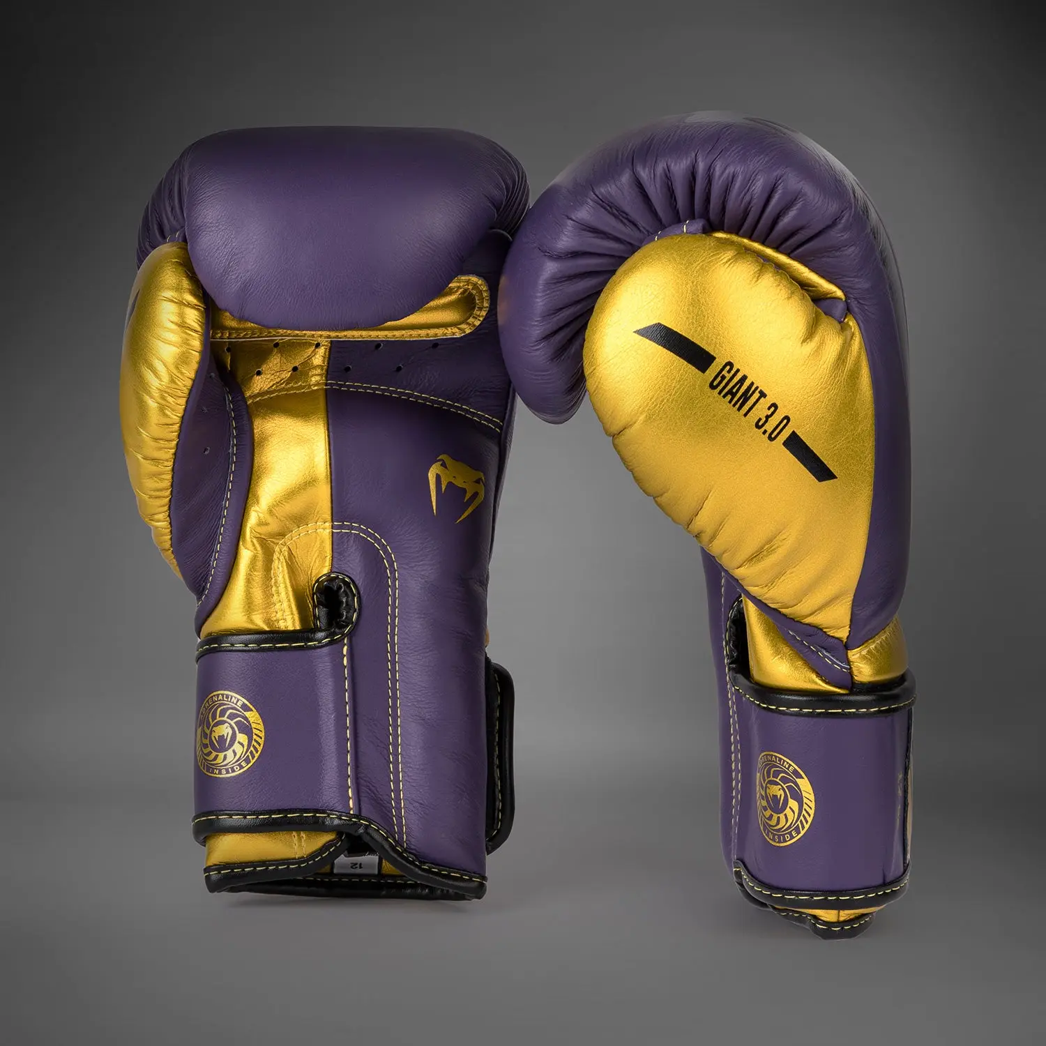 Venum Giant 3.0 Boxing gloves - Dark Purple/Gold - Special Edition, страничен изглед