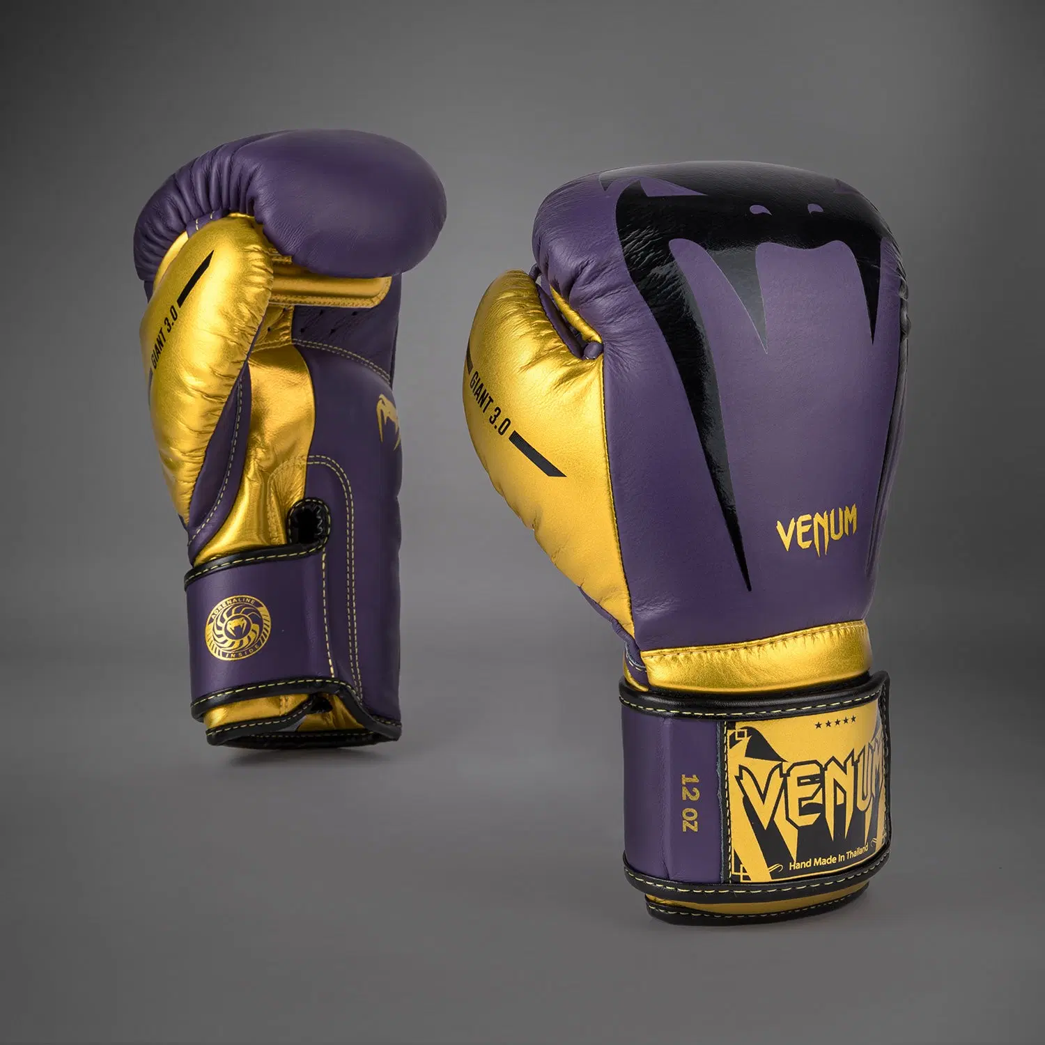 Venum Giant 3.0 Boxing gloves - Dark Purple/Gold - Special Edition, преден изглед