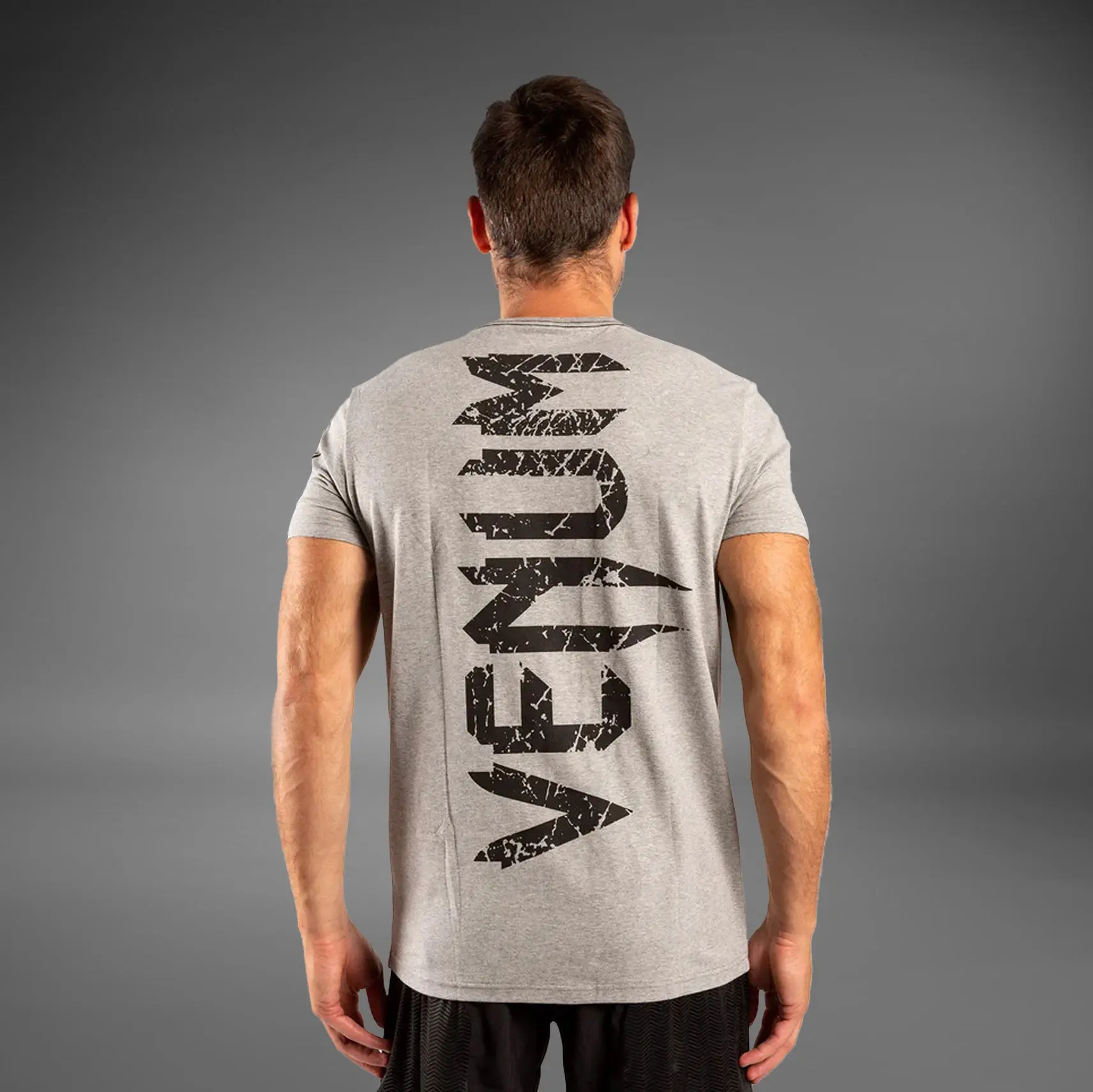 Venum Тениска - VENUM GIANT T-SHIRT - GREY/BLACK, заден изглед