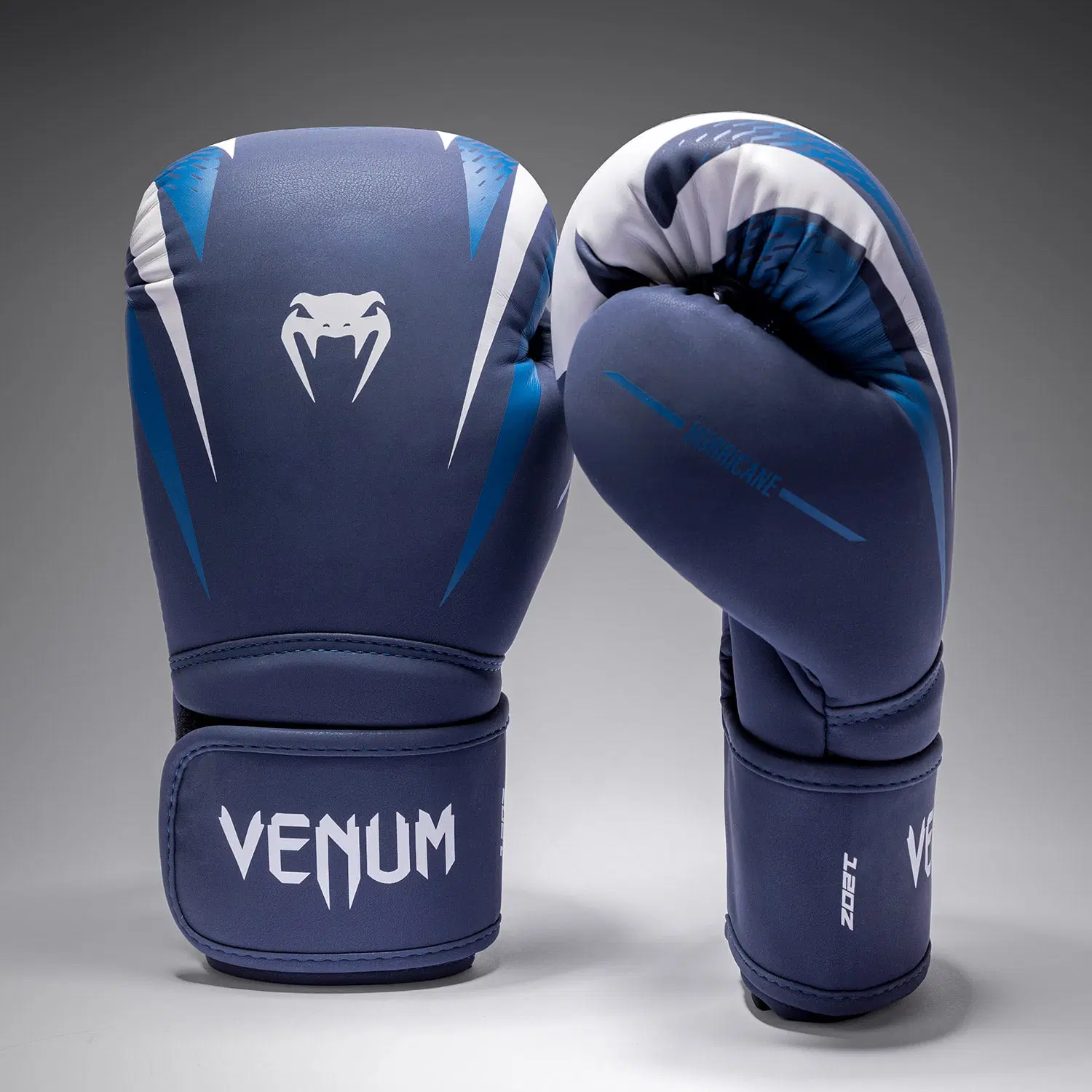 Venum Hurricane Boxing Gloves - Midnight Blue/ White преден изглед