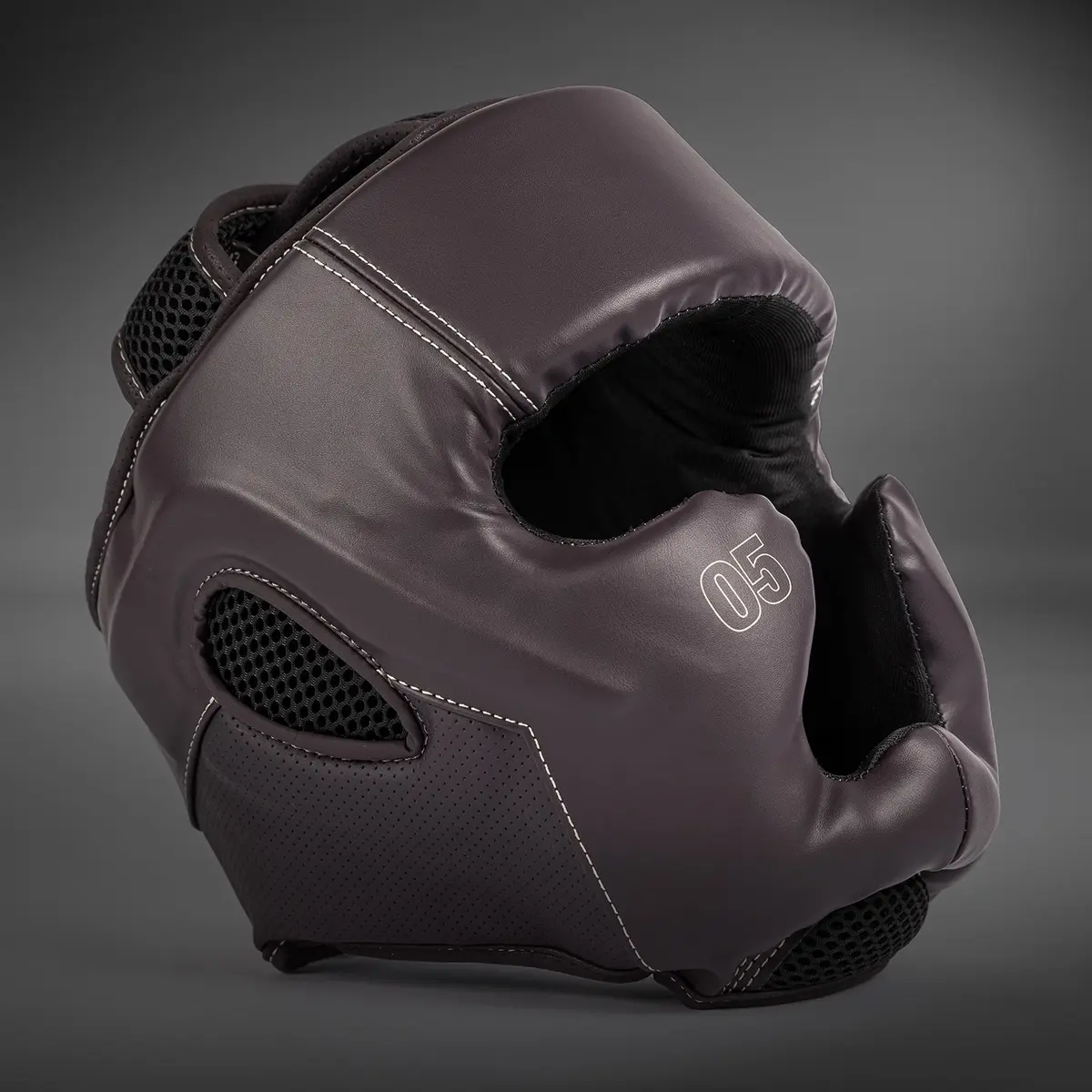 Venum Impact Evo Headgear - Chocolate преден страничен изглед
