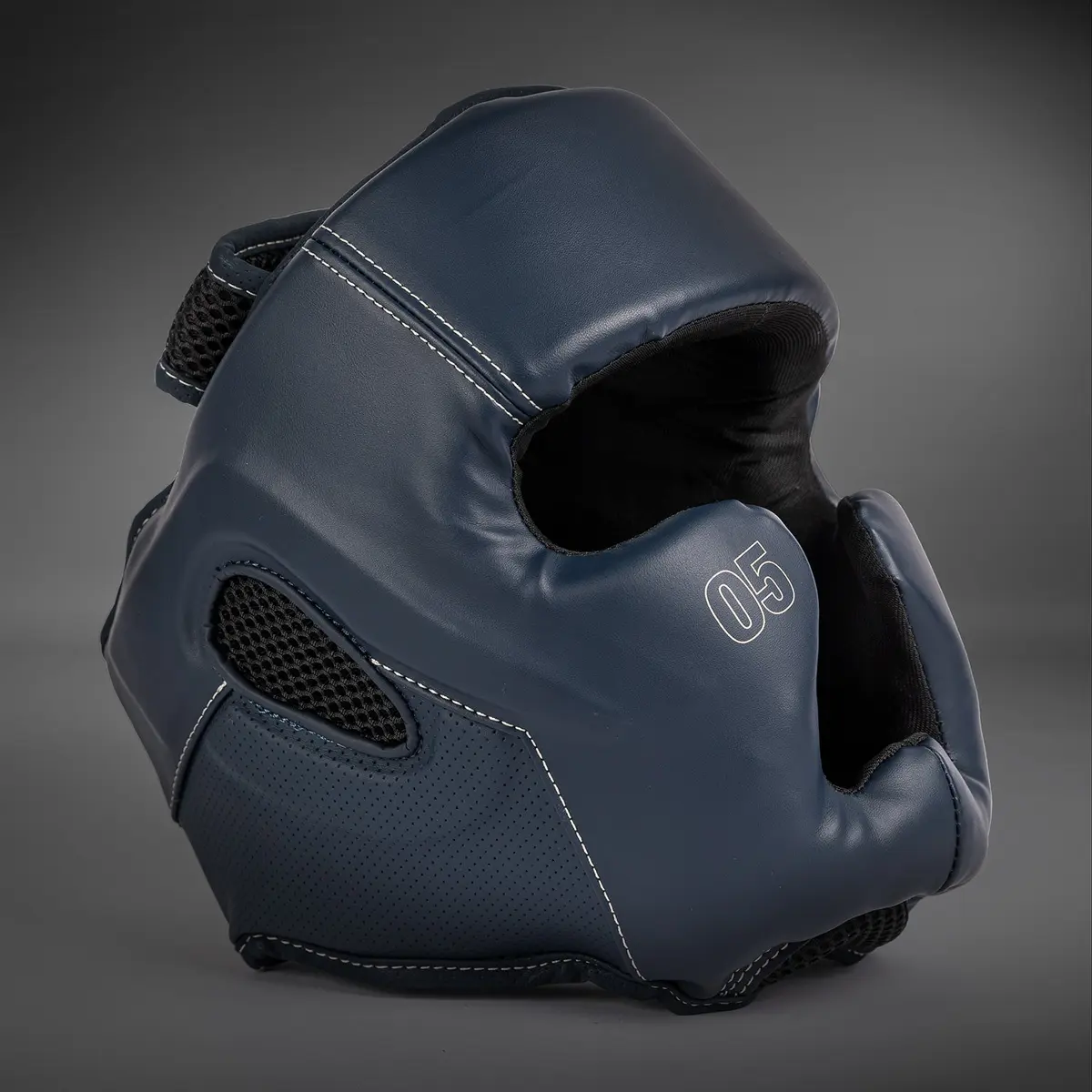 Venum Impact Evo Headgear - Icy Blue, детайлен изглед на предната част