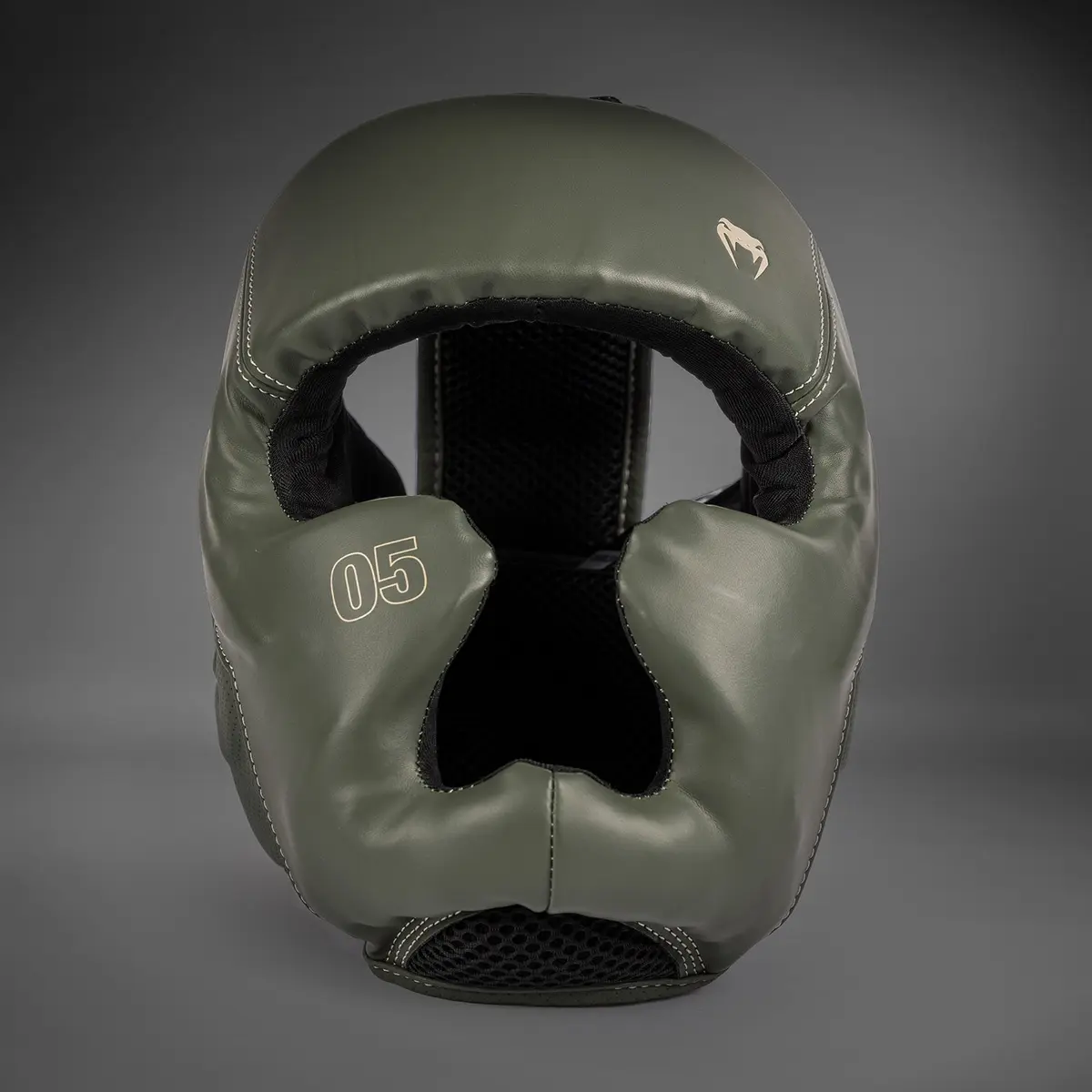 Venum Impact Evo Headgear - Military Green преден изглед с номер 05