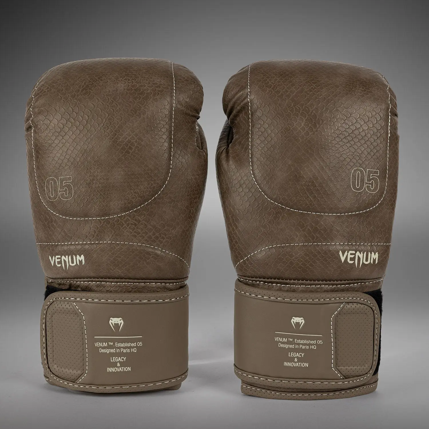 Venum Impact Evo Scales Boxing Gloves - Brown преден изглед