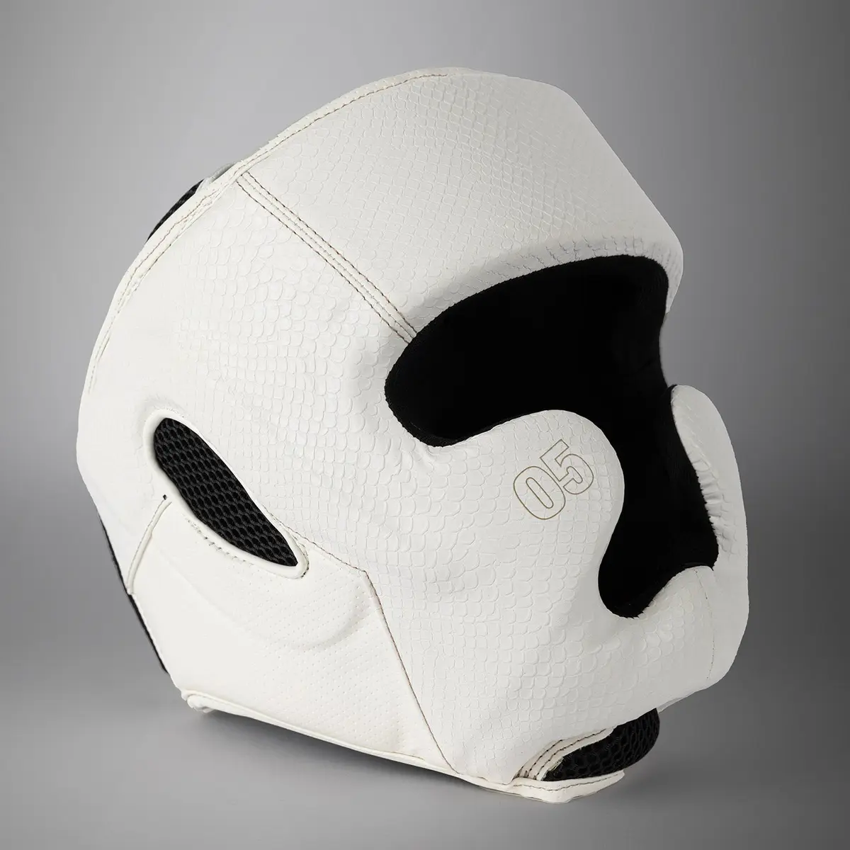 Venum Impact Evo Scales Headgear - Ivory, ляв страничен изглед
