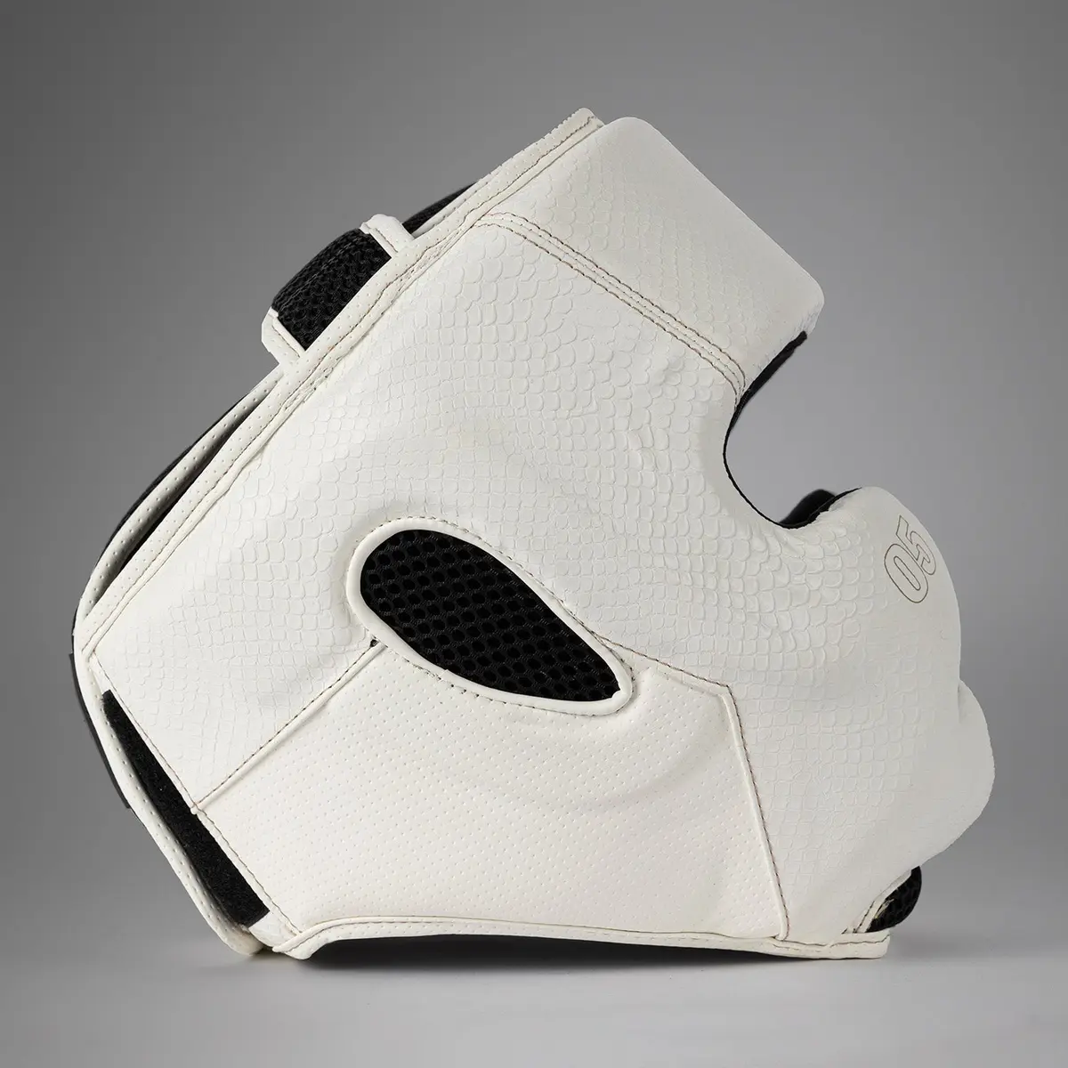 Venum Impact Evo Scales Headgear - Ivory, десен страничен изглед