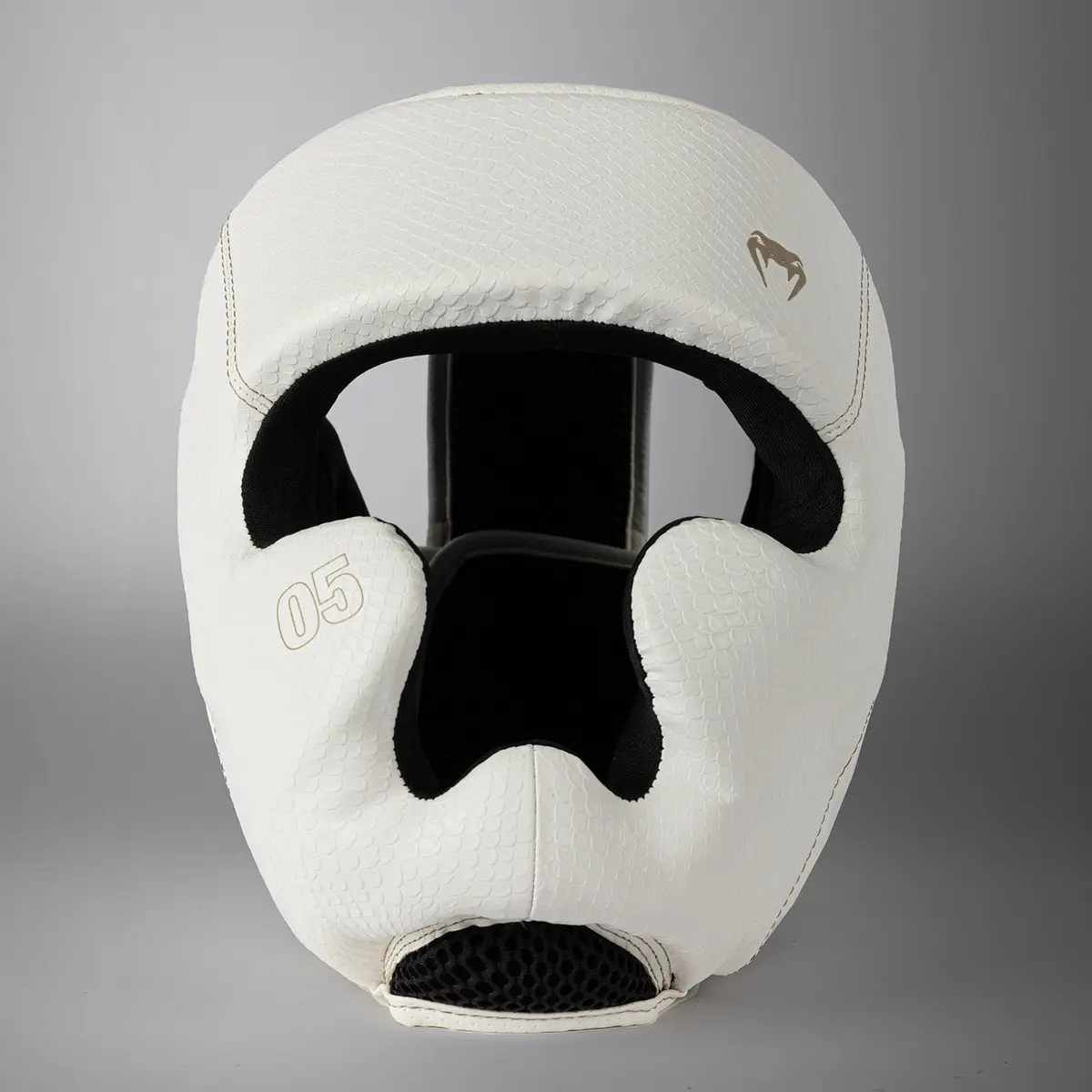 Venum Impact Evo Scales Headgear - Ivory, преден изглед