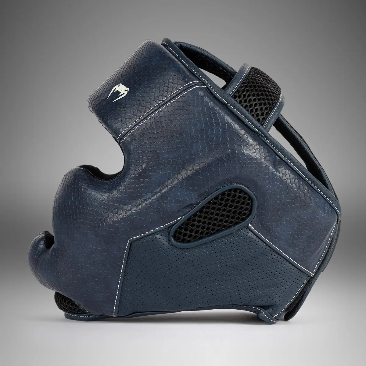 Venum Impact Evo Scales Headgear - Midnight Blue, страничен изглед
