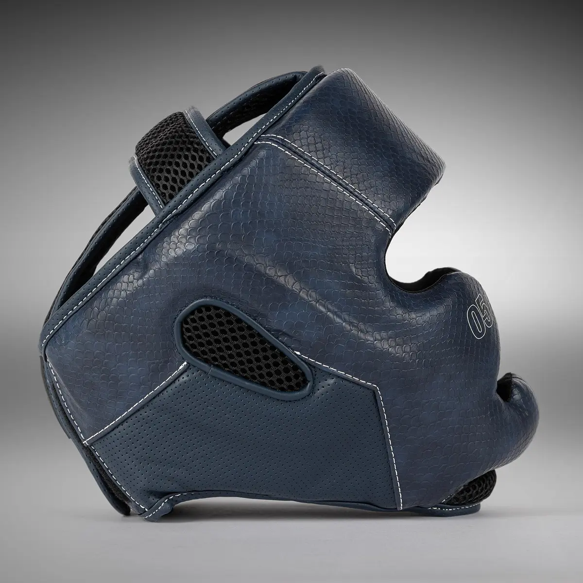 Venum Impact Evo Scales Headgear - Midnight Blue, 3/4 изглед