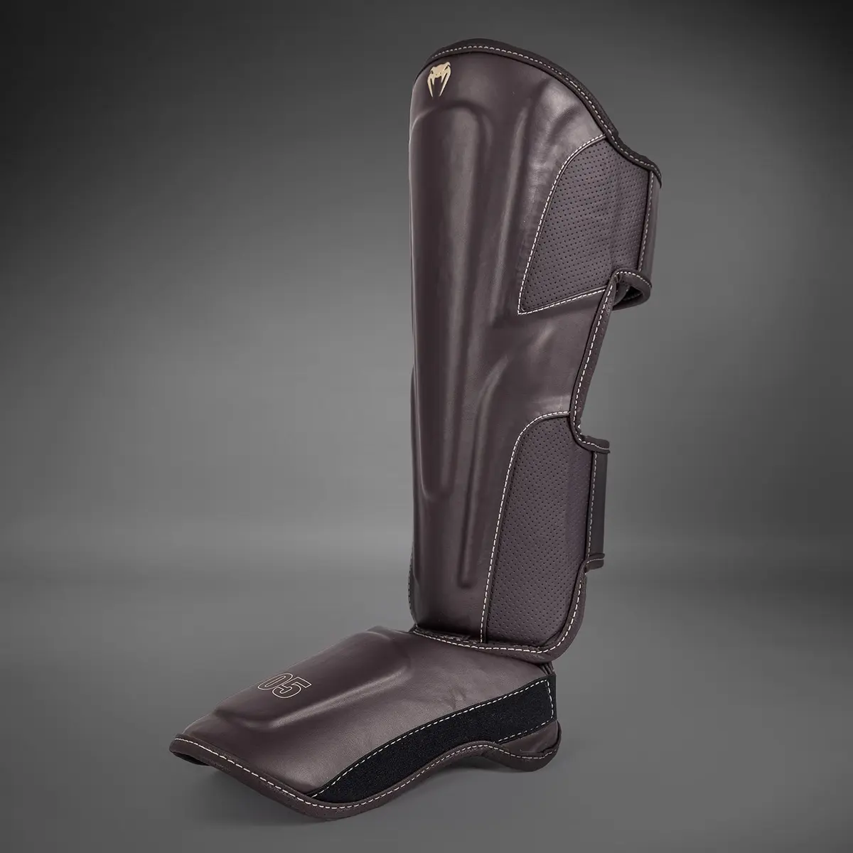 Venum Impact Evo Shin Guards - Chocolate детайл