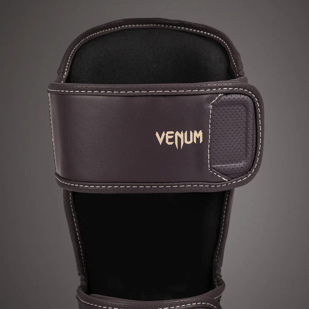 Venum Impact Evo Shin Guards - Chocolate лого