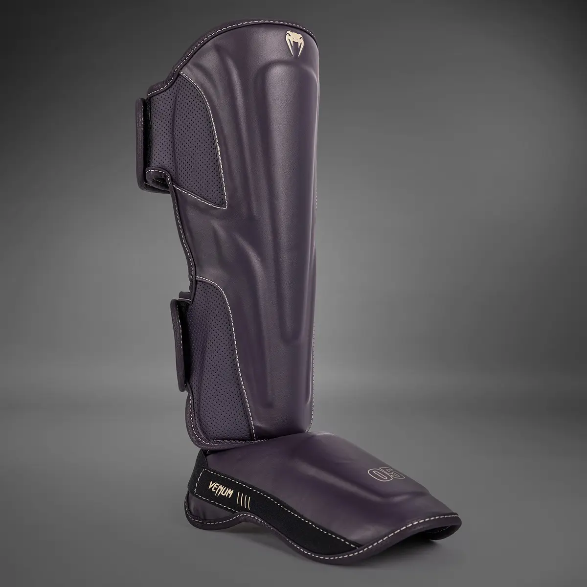 Venum Impact Evo Shin Guards - Deep Purple, страничен изглед