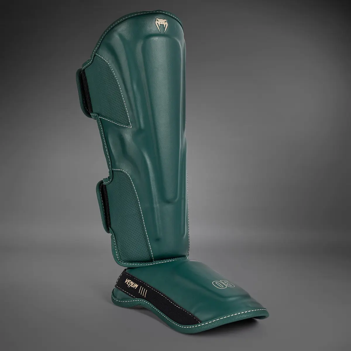 Venum Impact Evo Shin Guards - Emerald Green страничен изглед