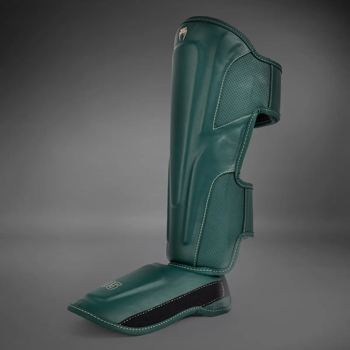 Venum Impact Evo Shin Guards - Emerald Green страничен изглед