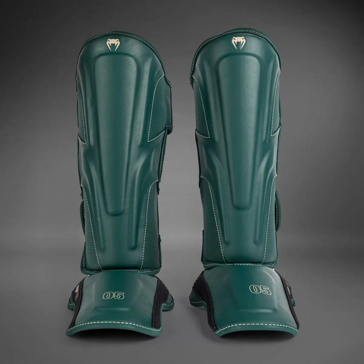 Venum Impact Evo Shin Guards - Emerald Green