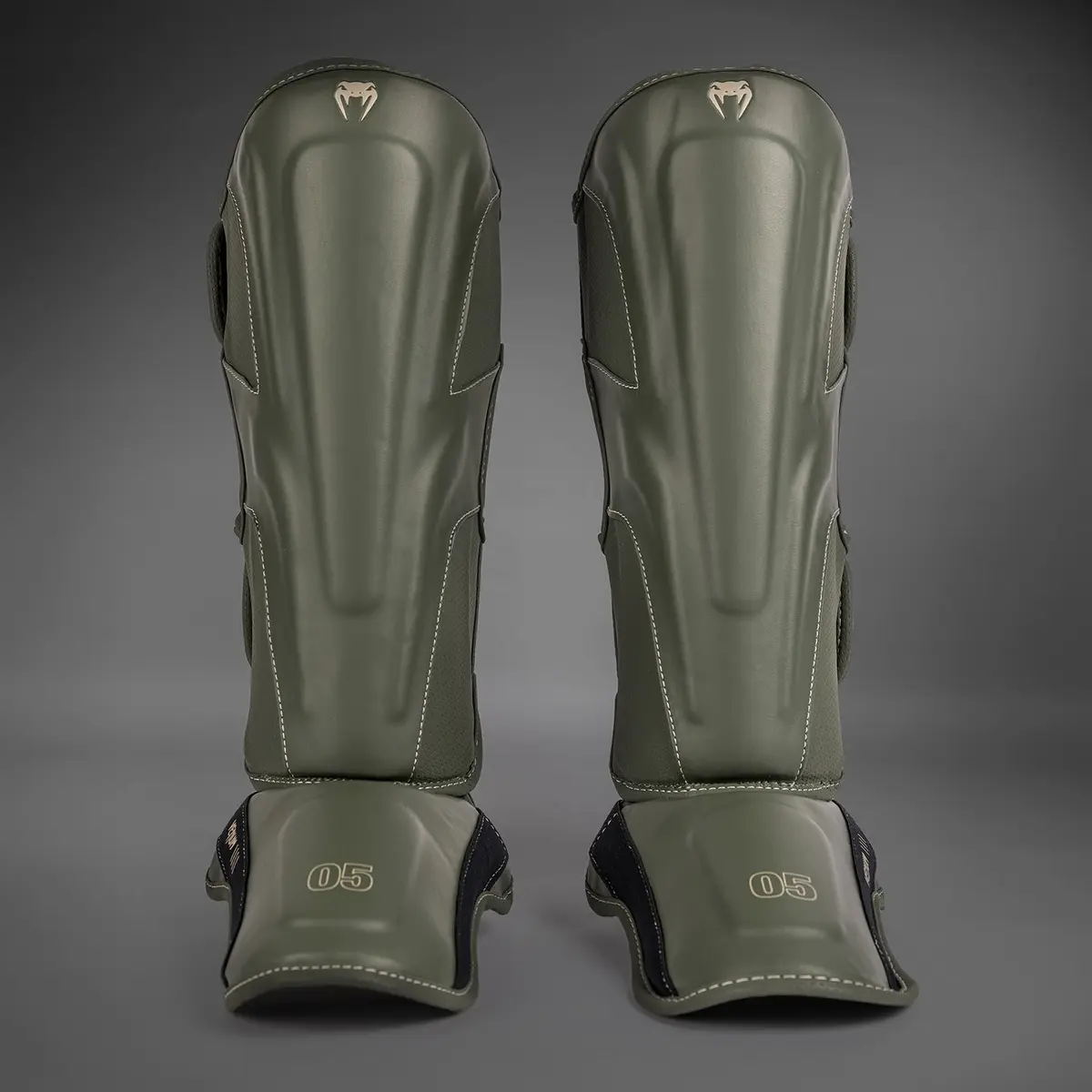 Venum Impact Evo Shin Guards - Military Green