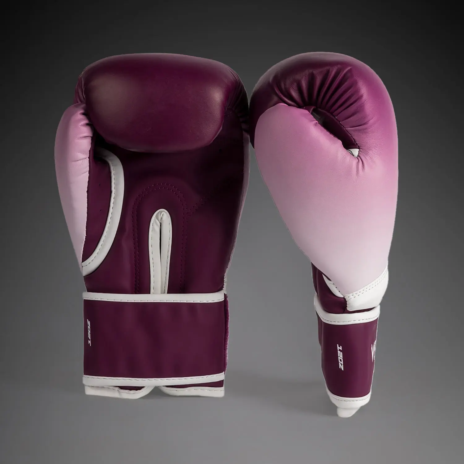 Venum Iris Boxing Gloves - Plum/white отстрани