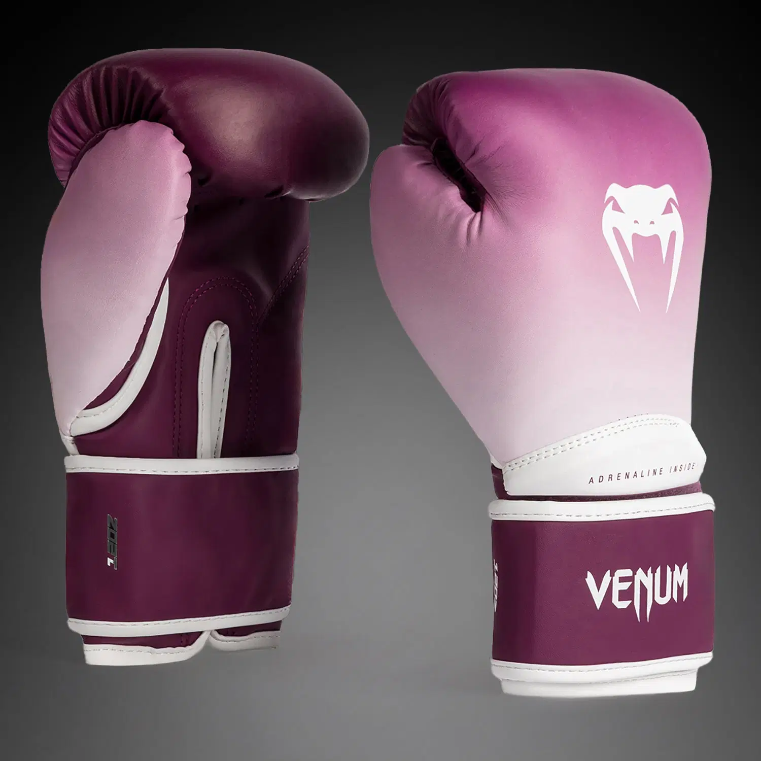 Venum Iris Boxing Gloves - Plum/white преден изглед