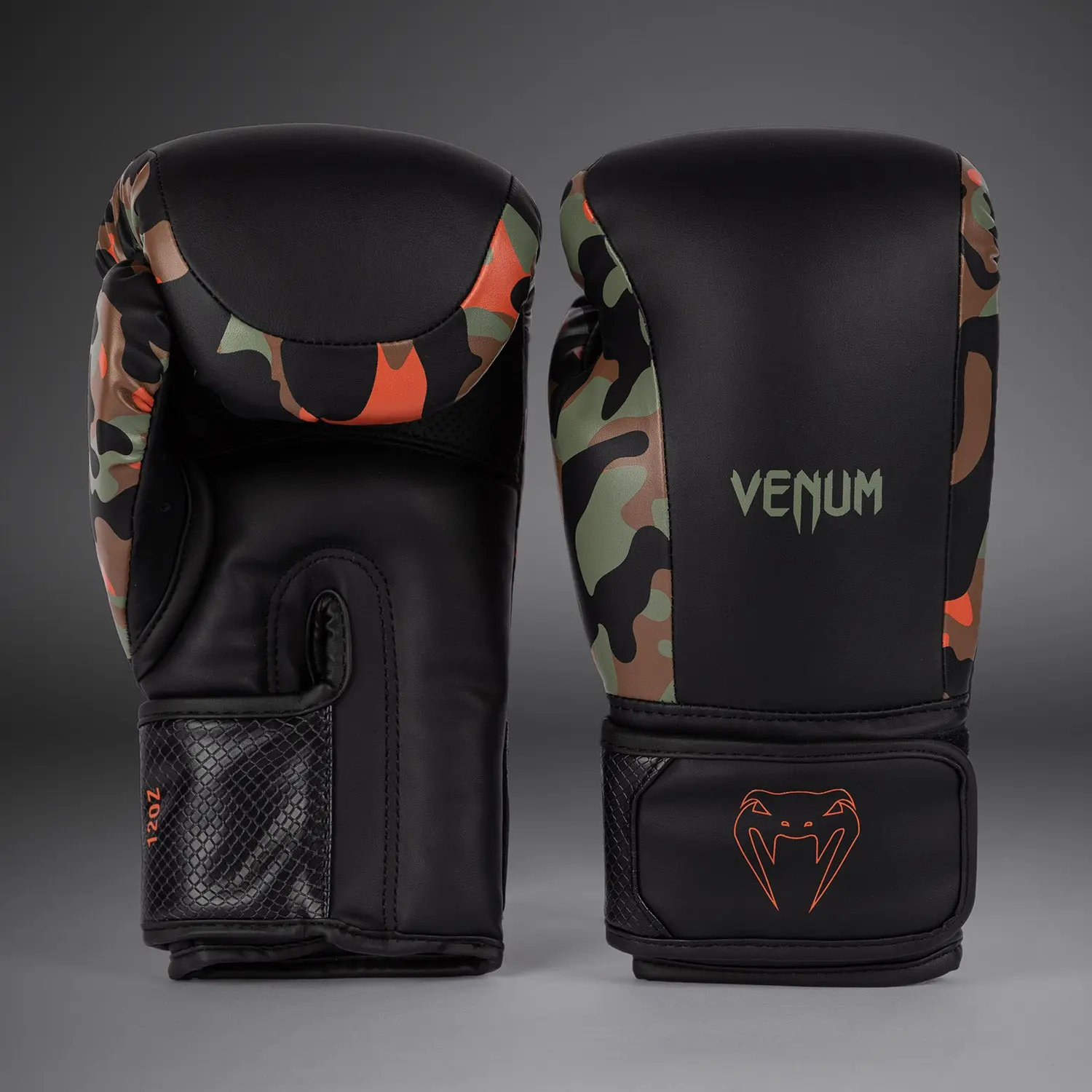 Venum Jungle Ops Boxing Gloves Canyon Camo преден изглед
