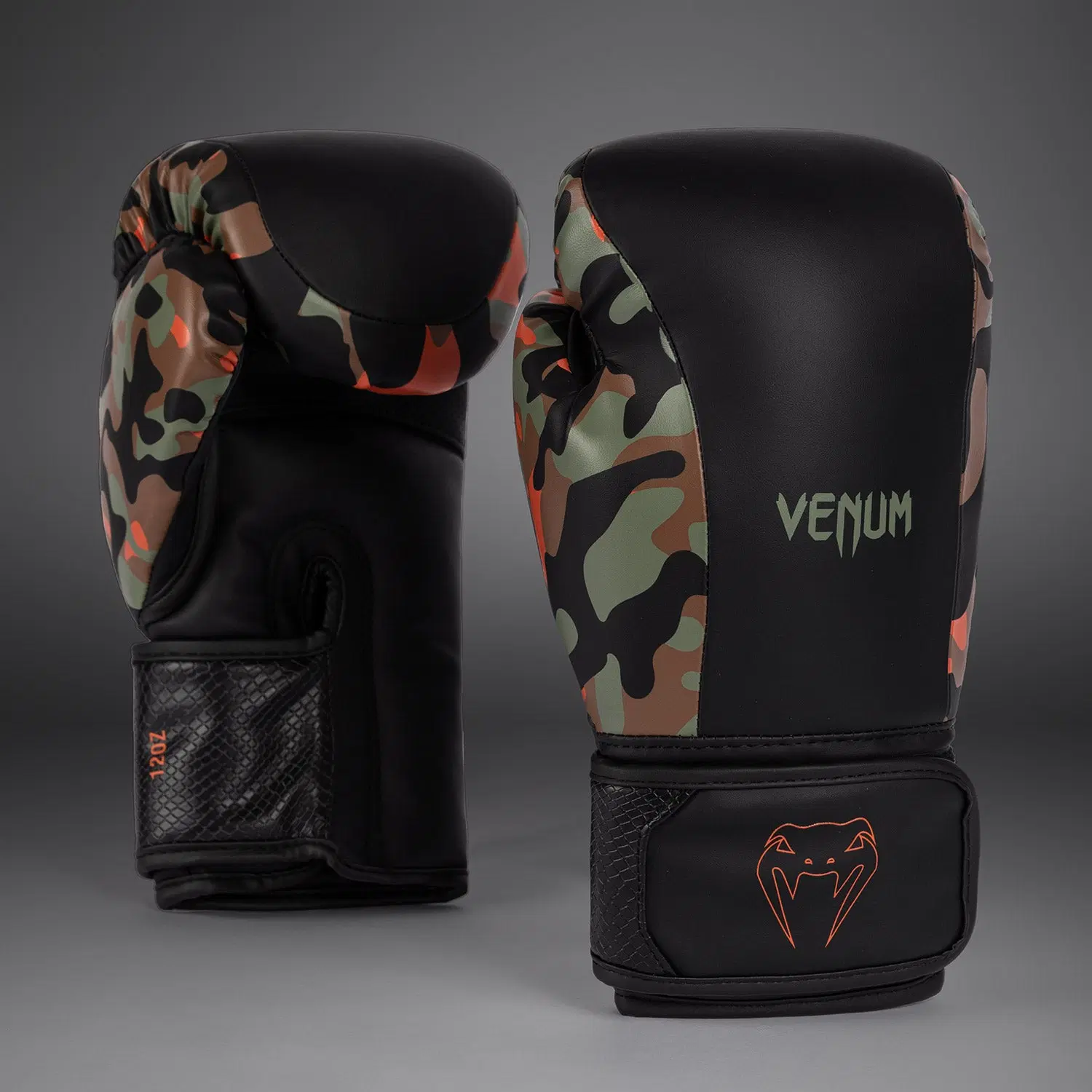 Venum Jungle Ops Boxing Gloves Canyon Camo преден изглед