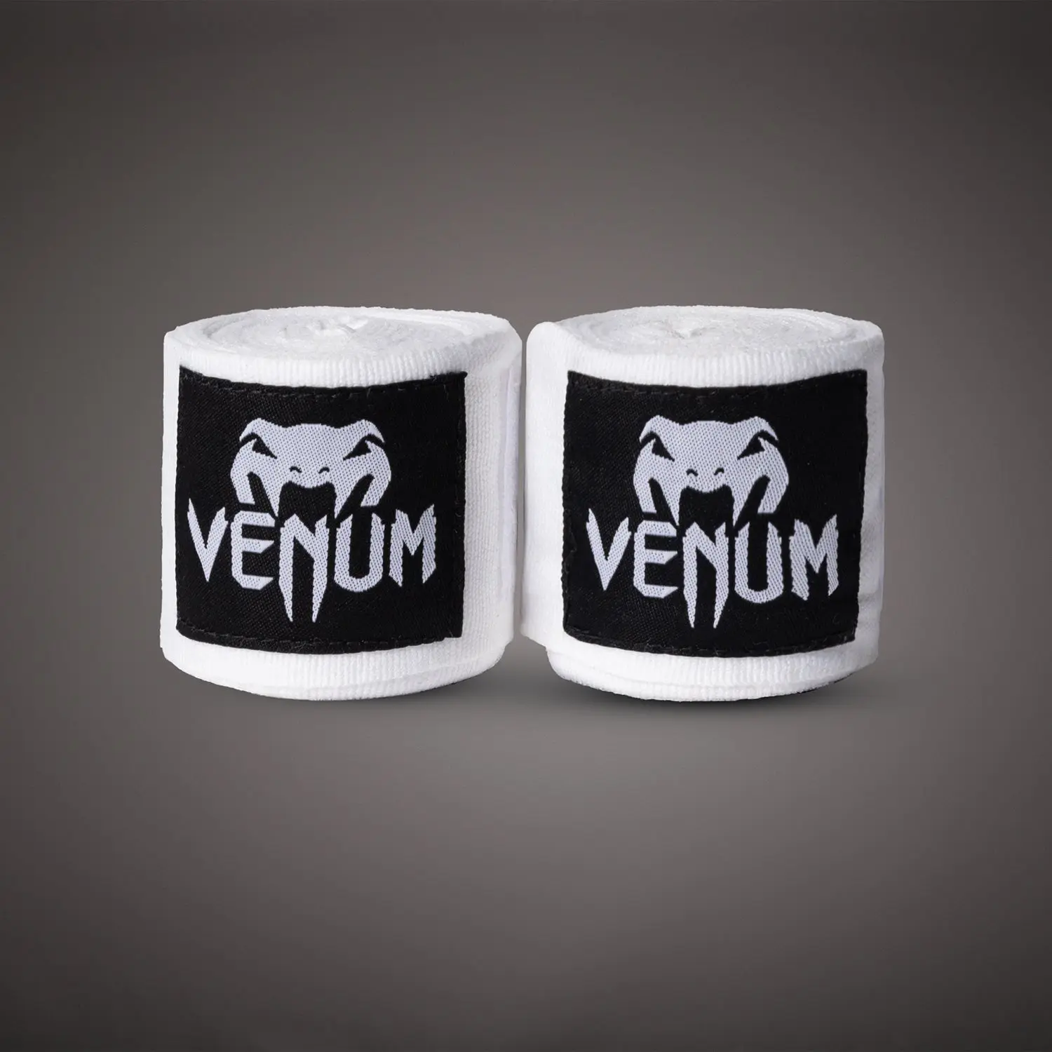 Бинтове - VENUM - 4m / White - преден изглед, два броя с етикети