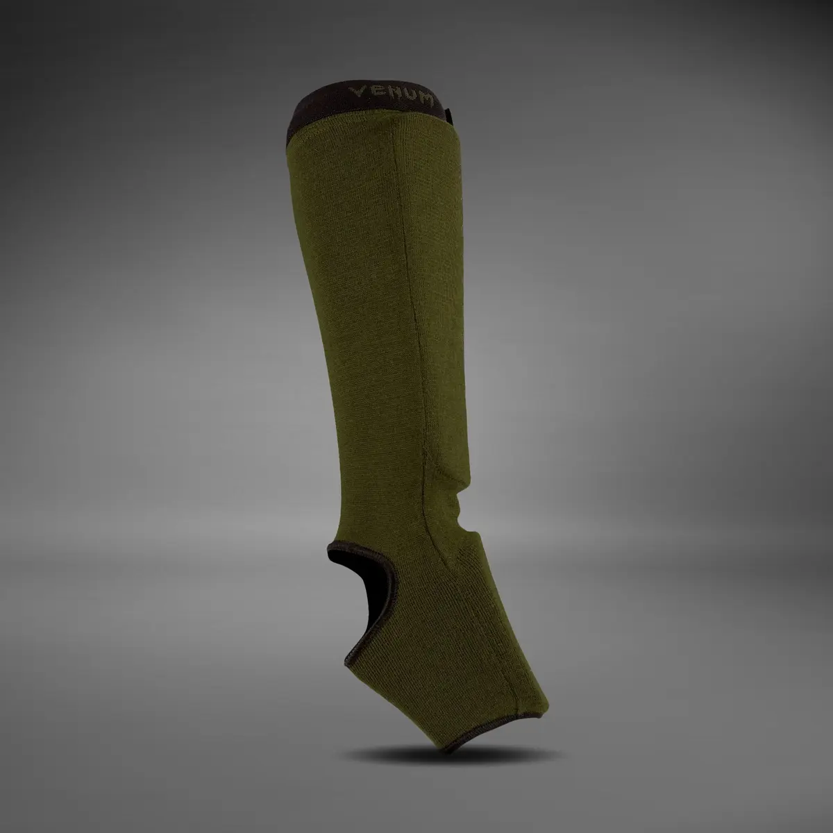 Venum Kontact Shin Guards - Khaki/Black, страничен изглед