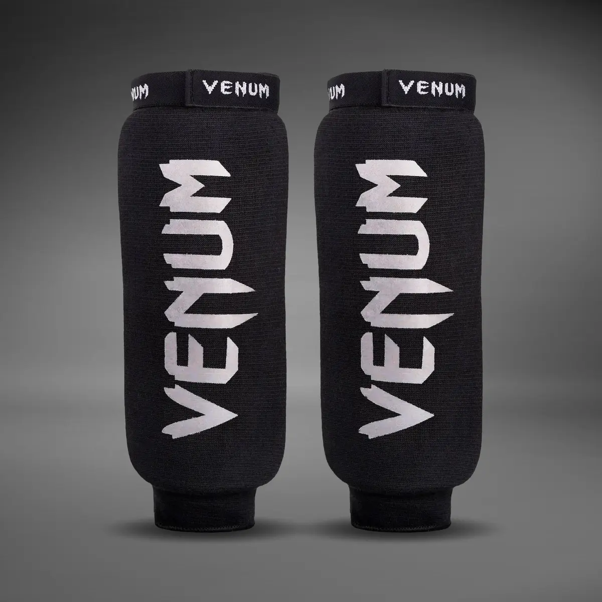 Venum Kontact Shin Guards Without Foot - Black