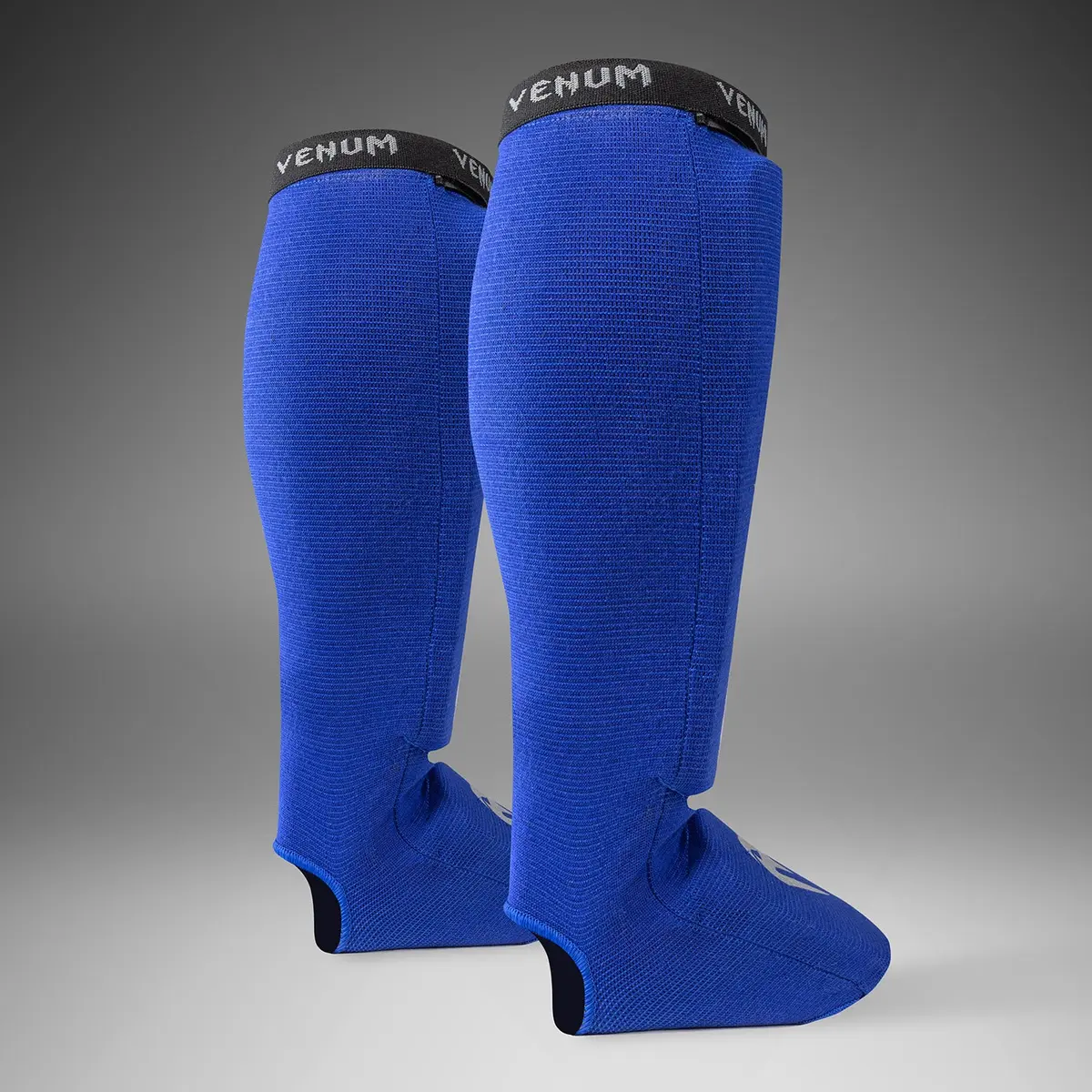 Venum Kontact Shinguards - Royal Blue/ Silver, страничен изглед отзад