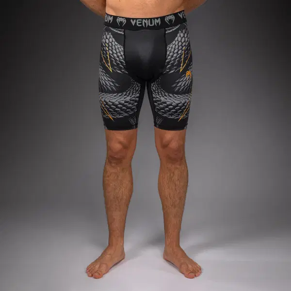 Къс клин - Venum Matupa Vale Tudo Shorts - Black/Grey/Gold