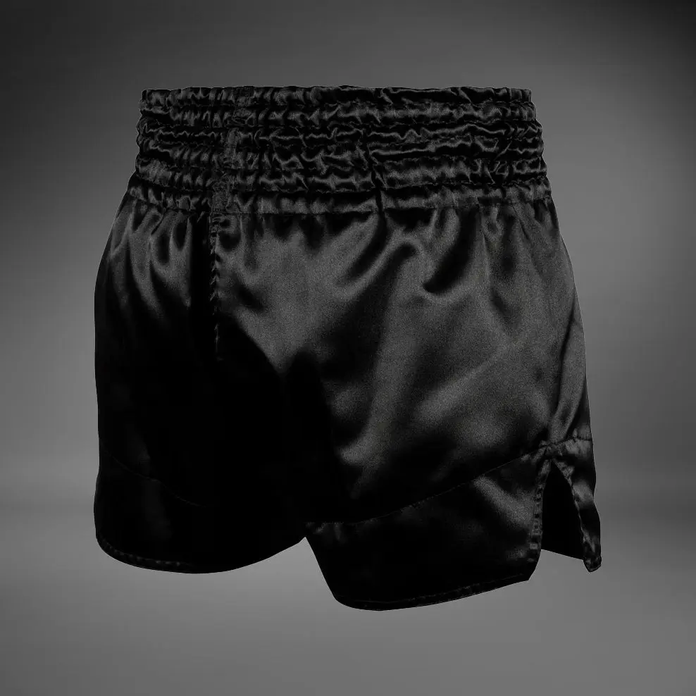 Муай Тай Шорти - Venum Muay Thai Shorts Classic - Black/Neo Yellow, заден изглед